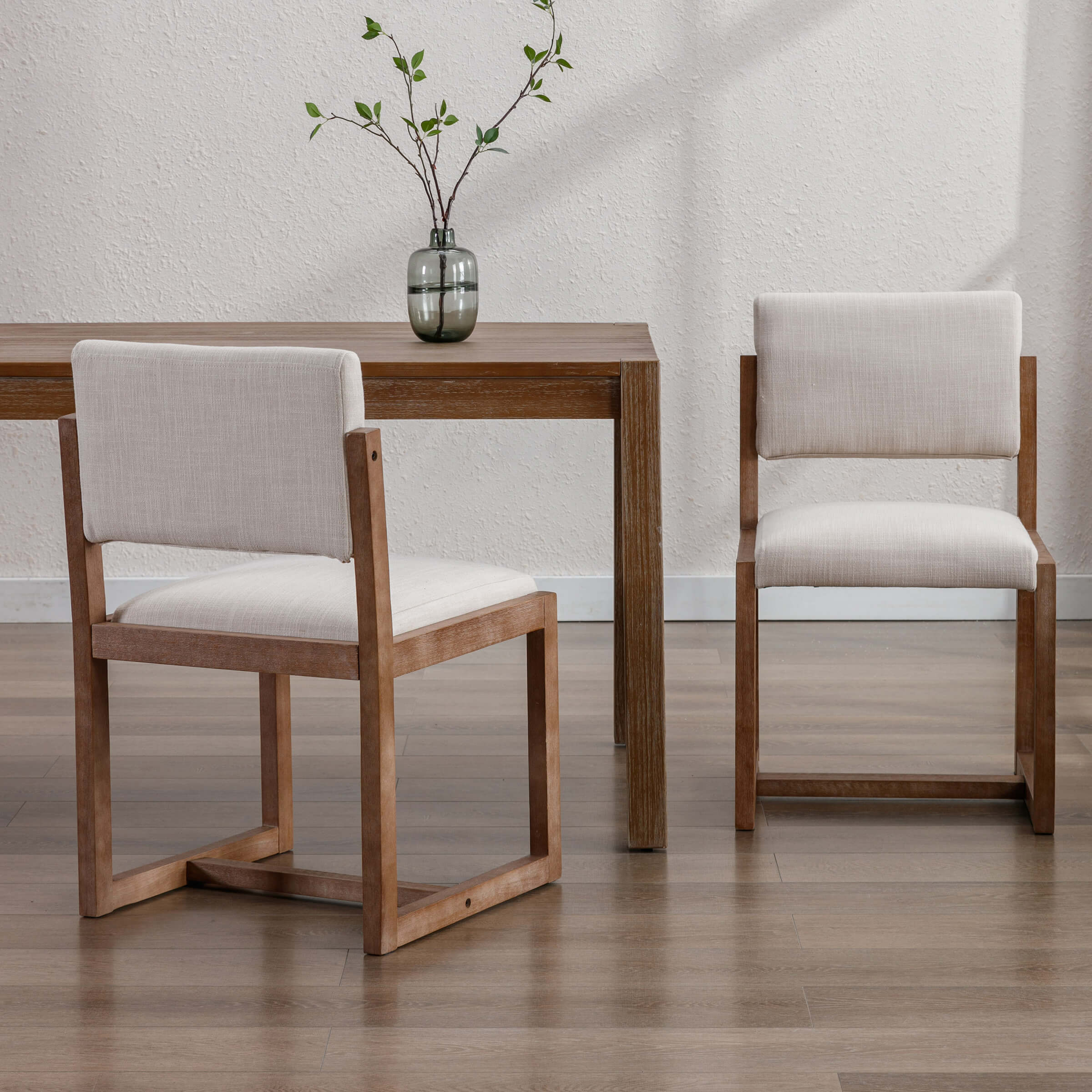 Upholstered Wood Dining Chairs Set of 2 - 1955DC - Image 2