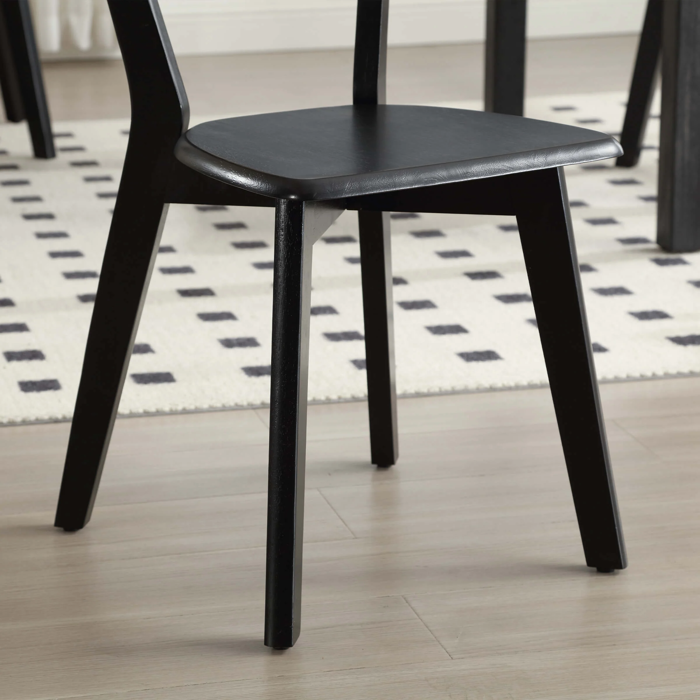 Oak Wood Dining Chairs Set of 4 - X016DC - Image 5