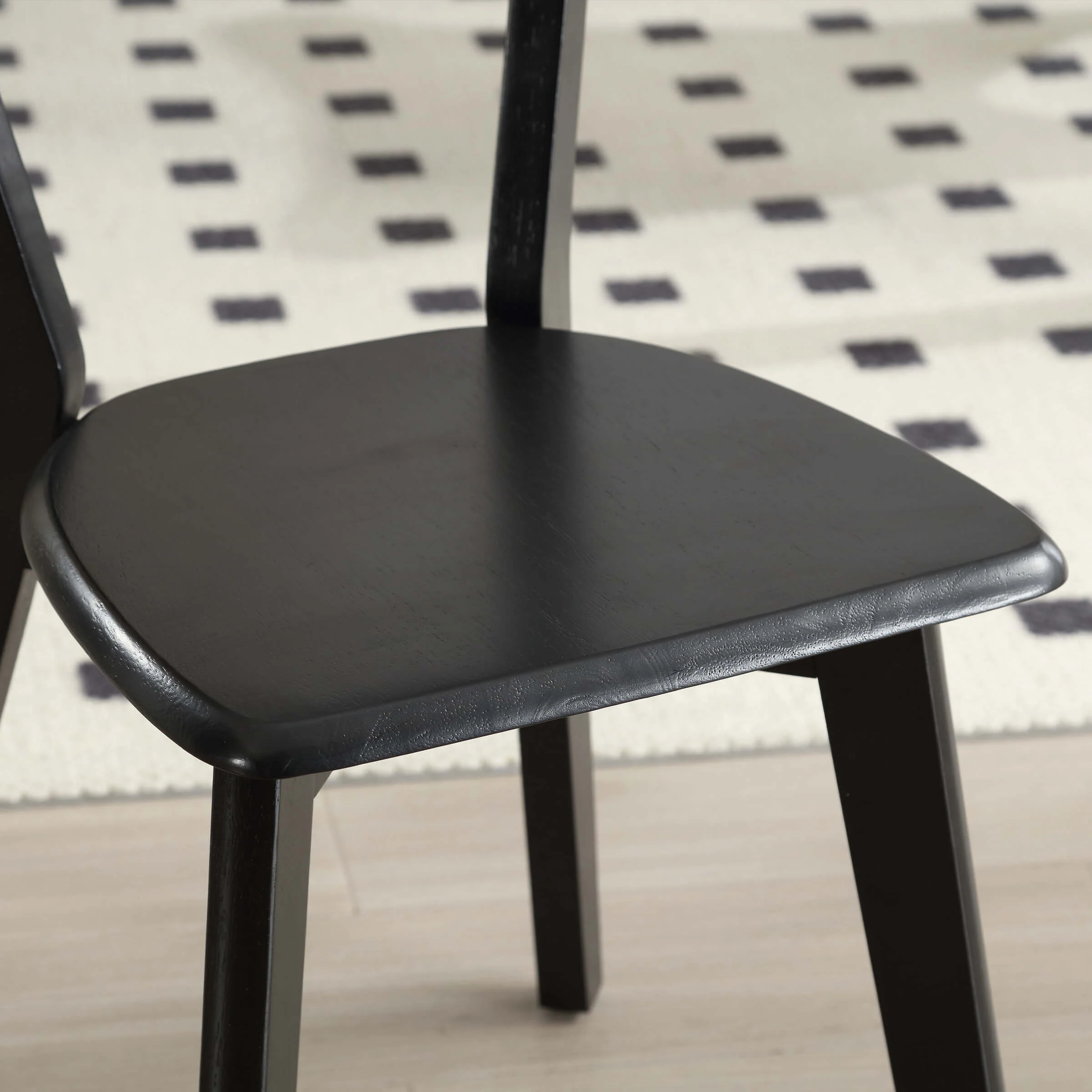 Oak Wood Dining Chairs Set of 4 - X016DC - Image 6