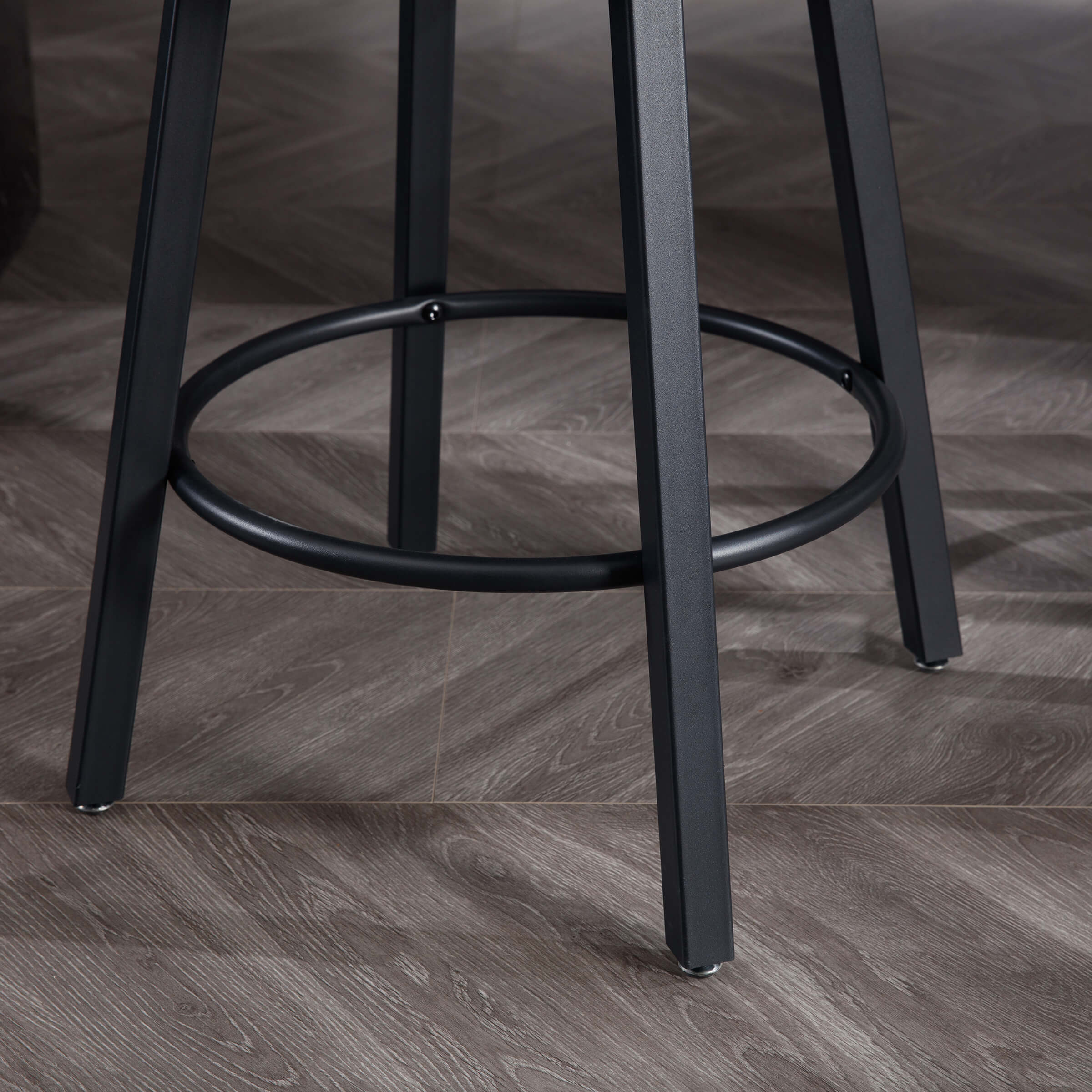 25.5"H Leather Open Back Bar Stools Set of 2 - 2008CS - Image 9