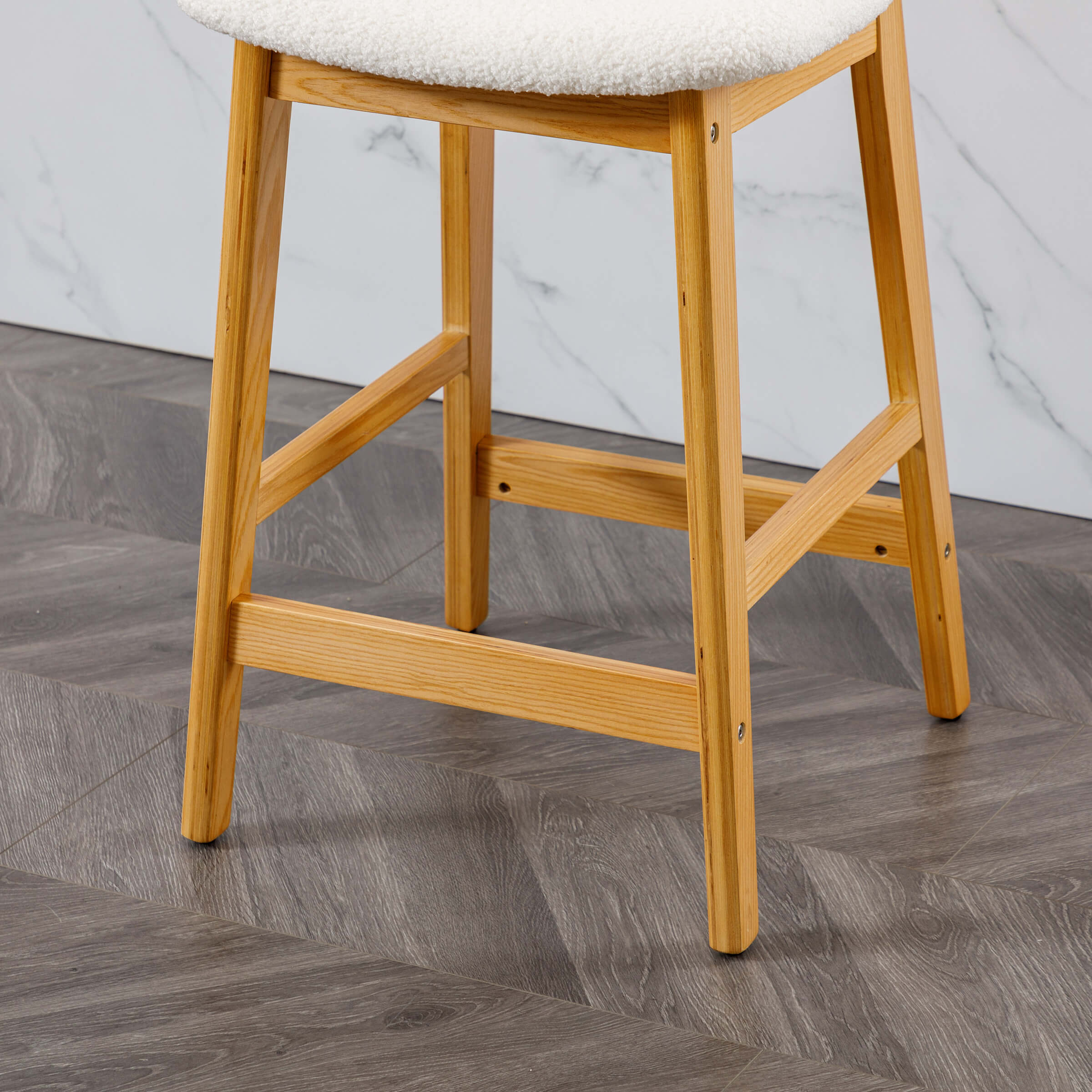 26"H Farmhouse Rattan Back Counter Stools Set of 2 - 5026CS - Image 14