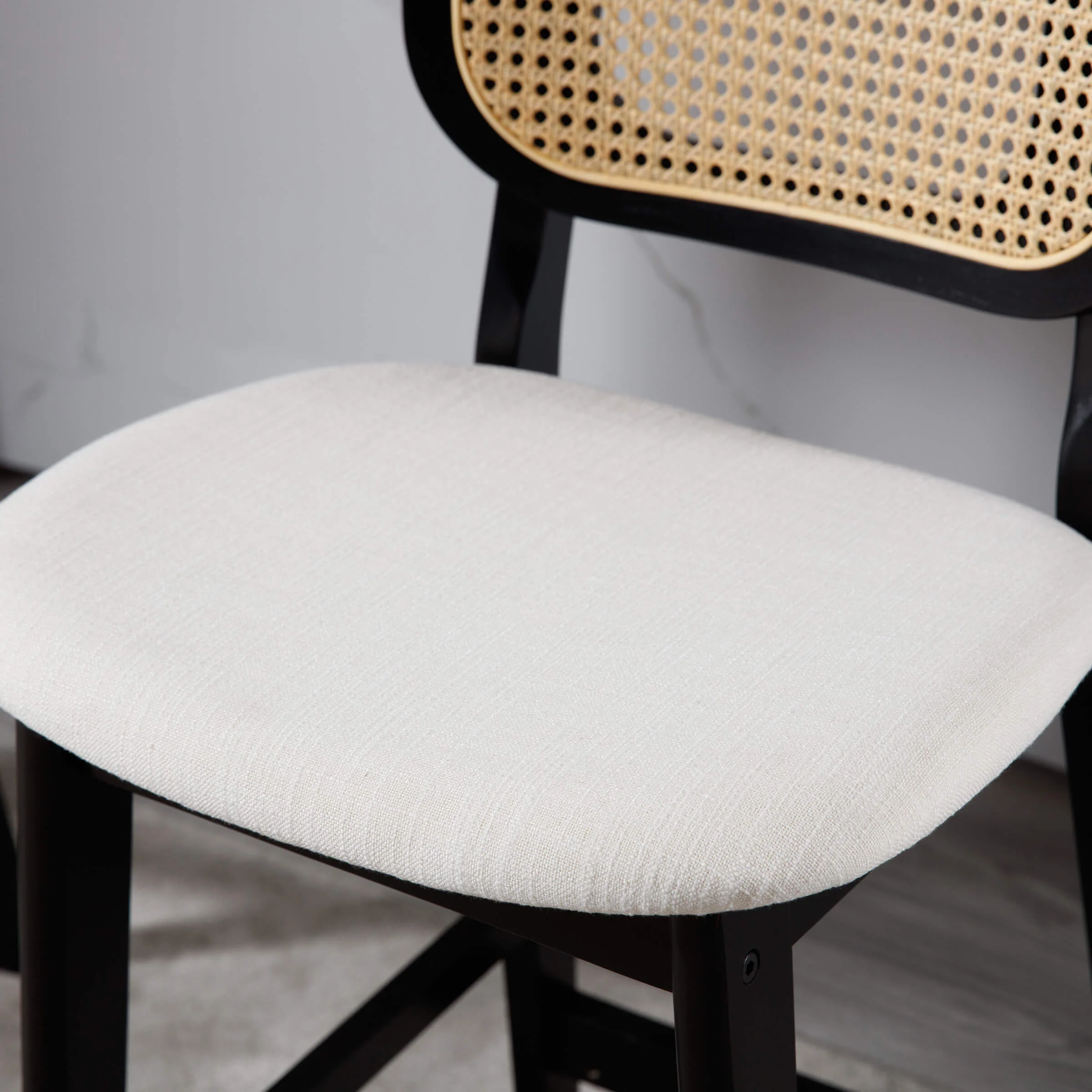 26"H Farmhouse Rattan Back Counter Stools Set of 2 - 5026CS - Image 45