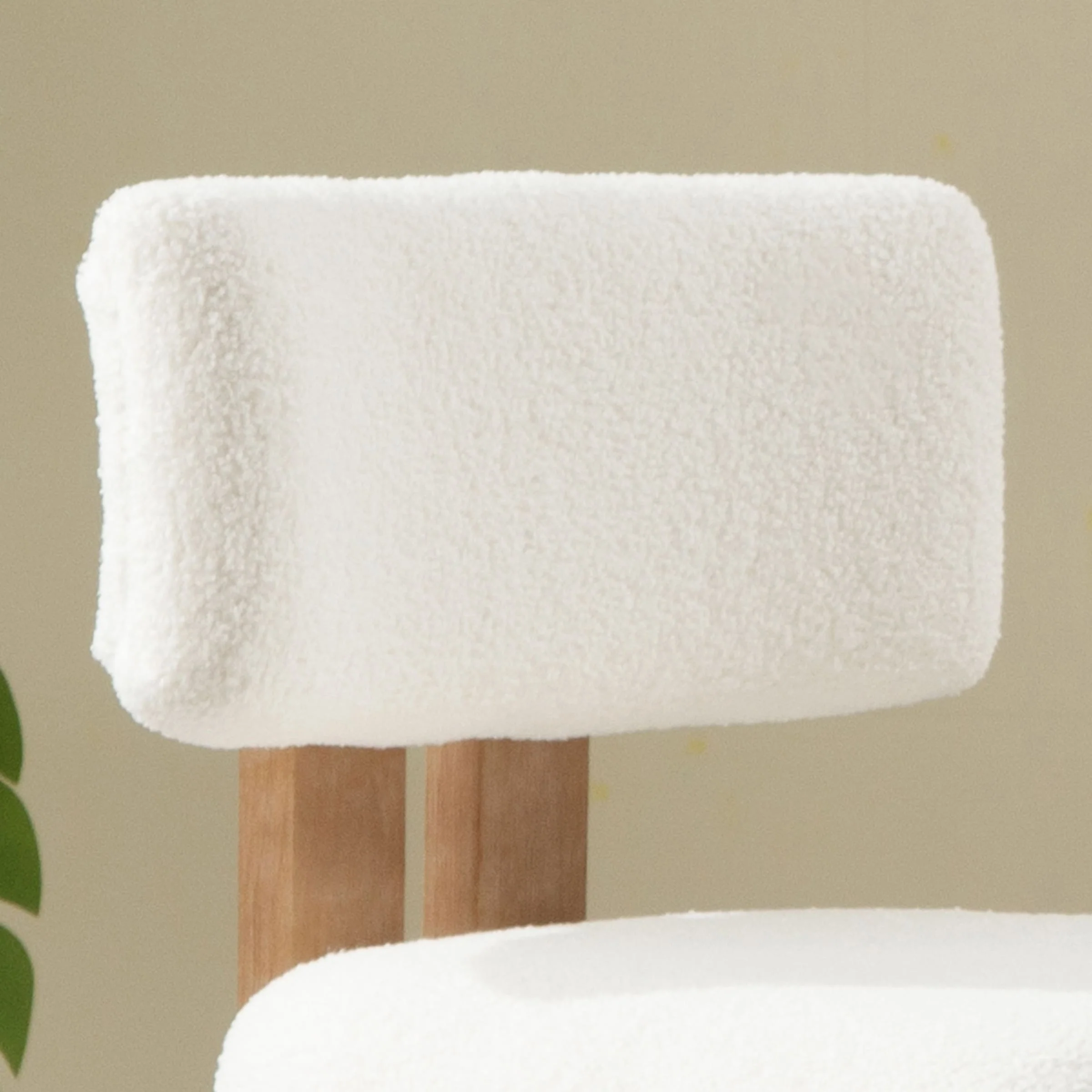 26"H & 30"H Upholstered Rubber Wood Stools Set of 2 - 5812 - Image 16
