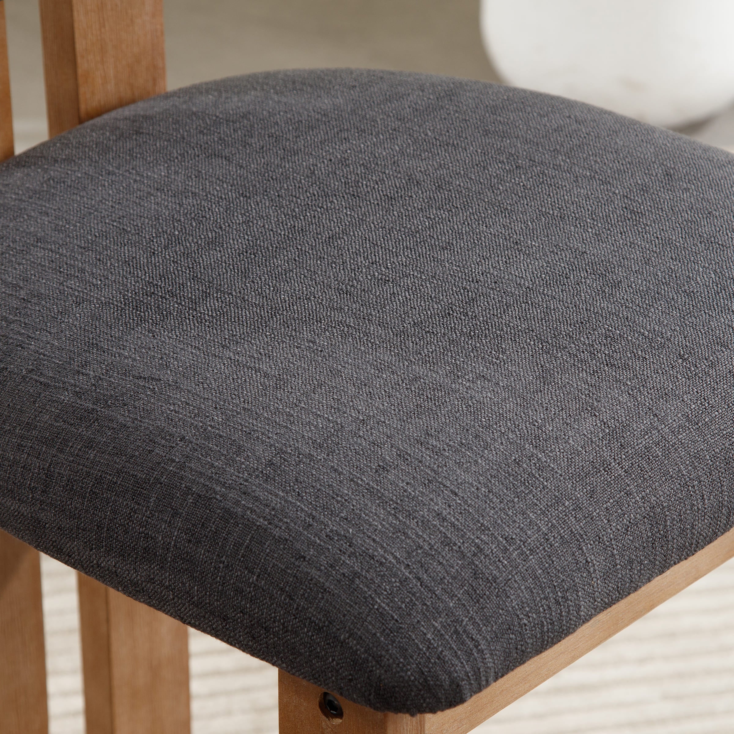 26"H & 30"H Upholstered Rubber Wood Stools Set of 2 - 5812 - Image 24