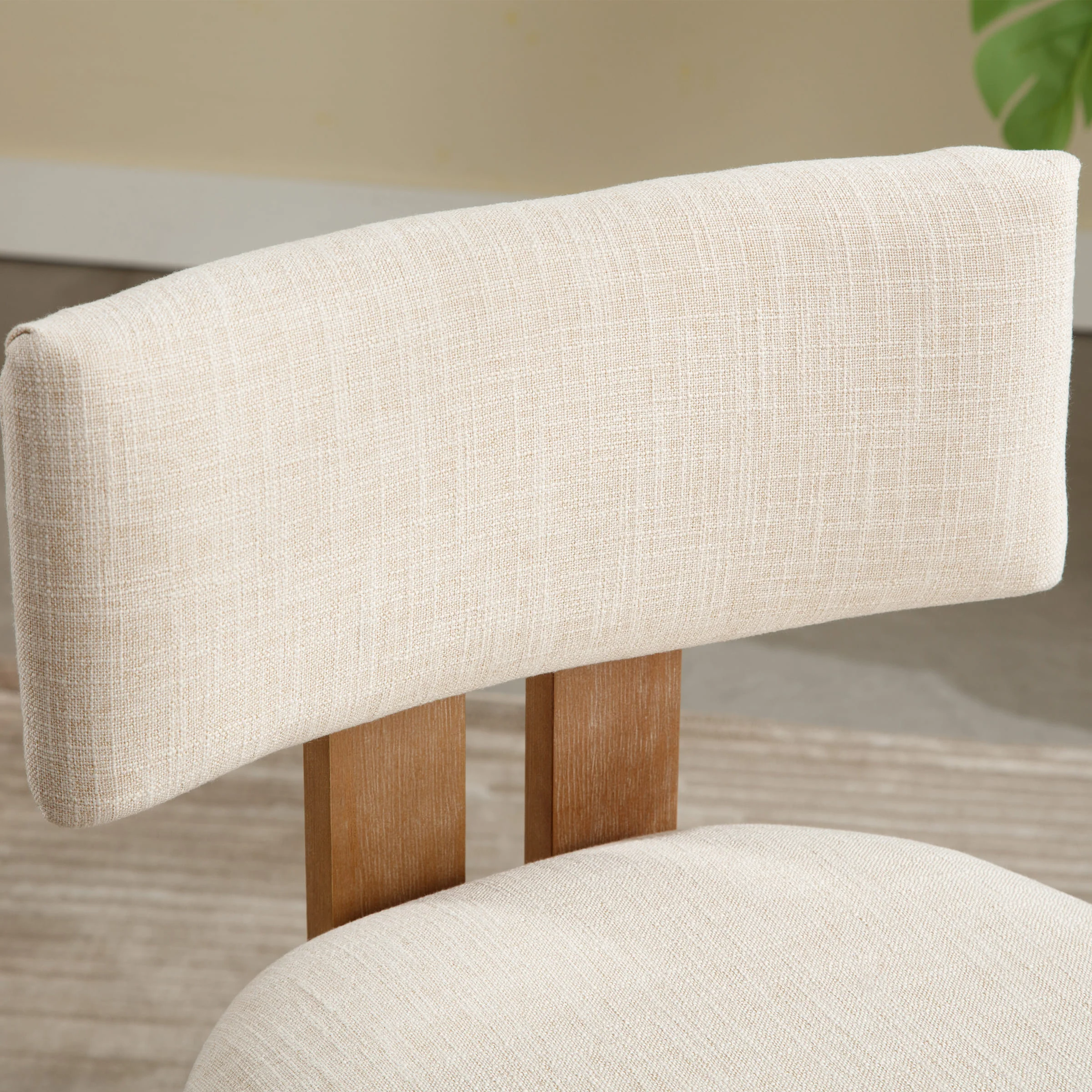 26"H & 30"H Upholstered Rubber Wood Stools Set of 2 - 5812 - Image 5