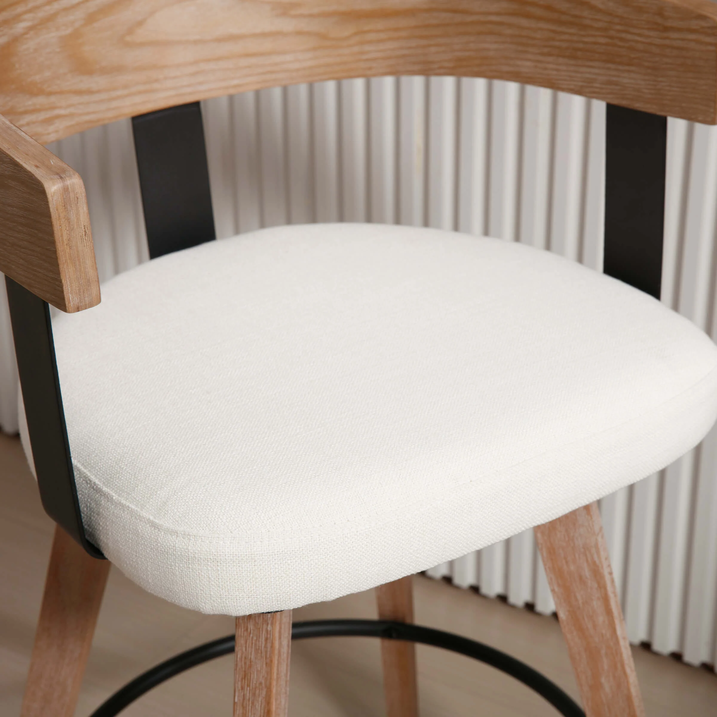 26"H Swivel Wooden Backrest Counter Height Counter Stool - 3193CS - Image 7