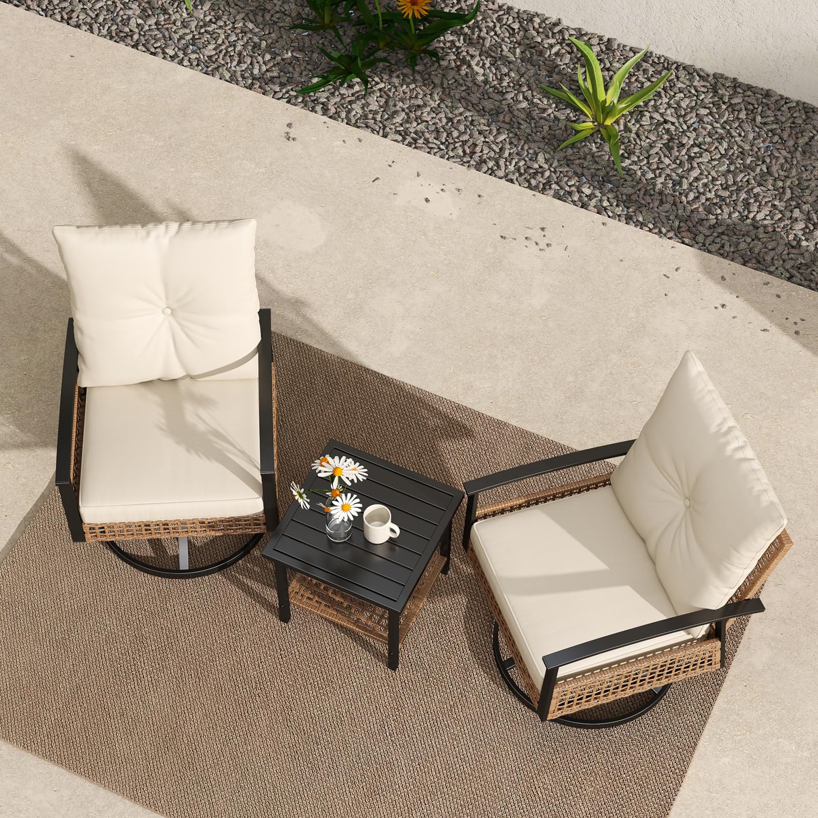 3 Pieces Patio Bistro Set - X114SE - Image 4