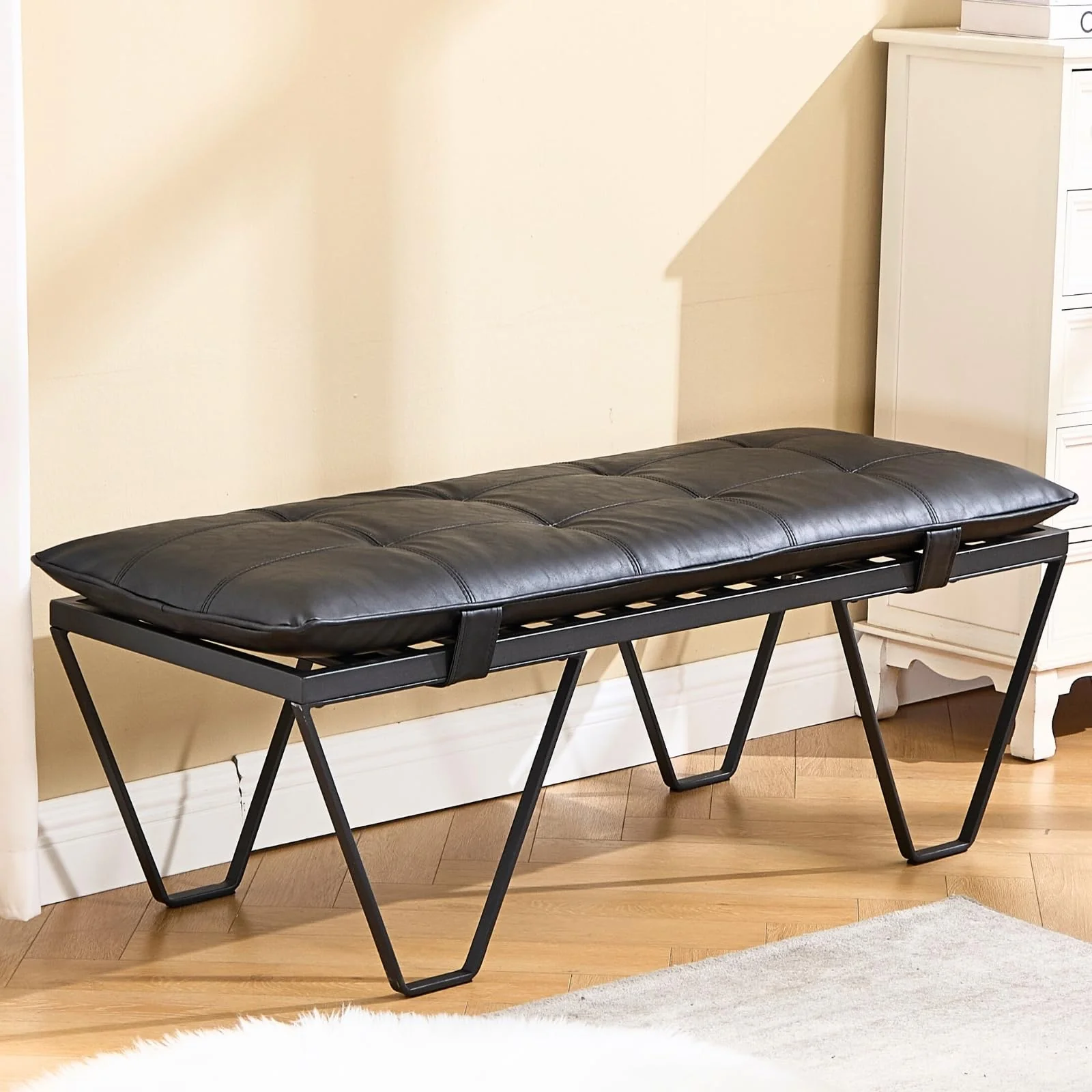 49" Modern Industrial Entryway Bench - 5005BH - Image 12
