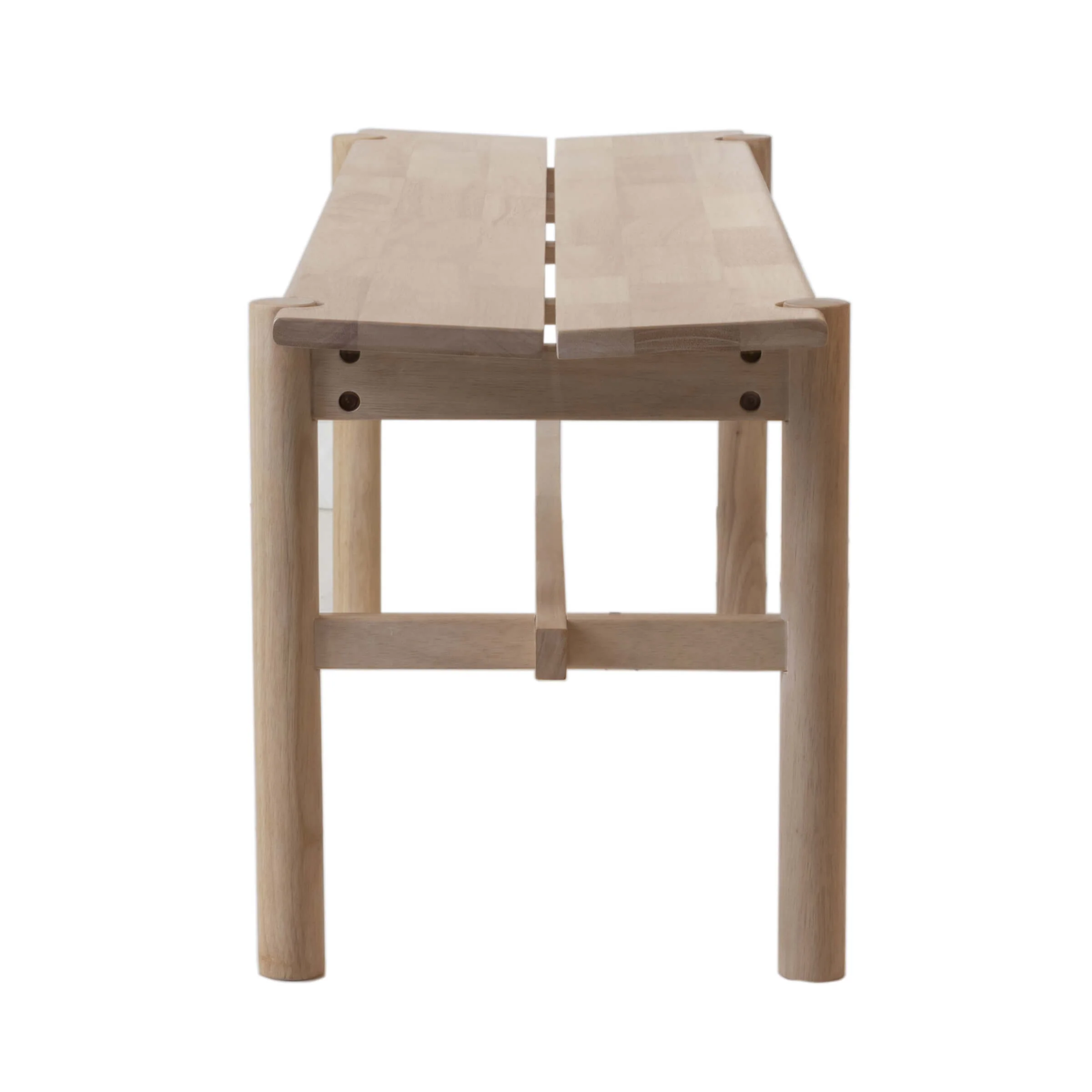 55" L Farmhouse Solid Wood White Wash Finish Bench - XX612BH - Image 6