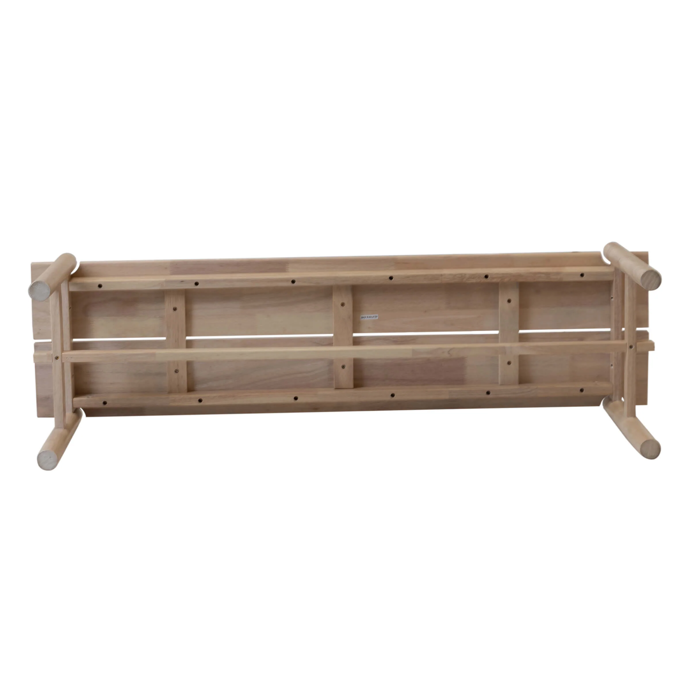 55" L Farmhouse Solid Wood White Wash Finish Bench - XX612BH - Image 7