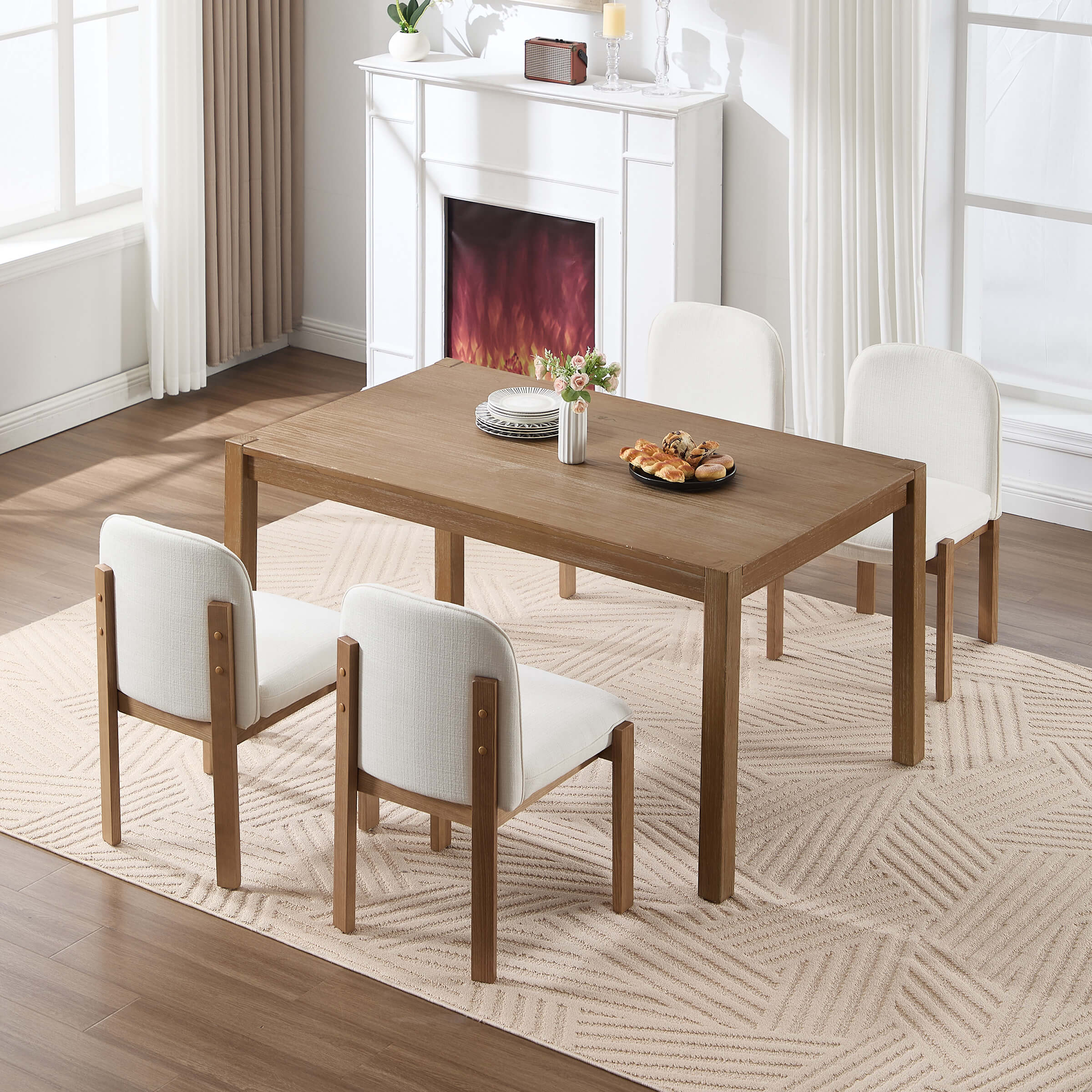 Wooden Dining Chairs Set of 2 - 8401DC - Image 12