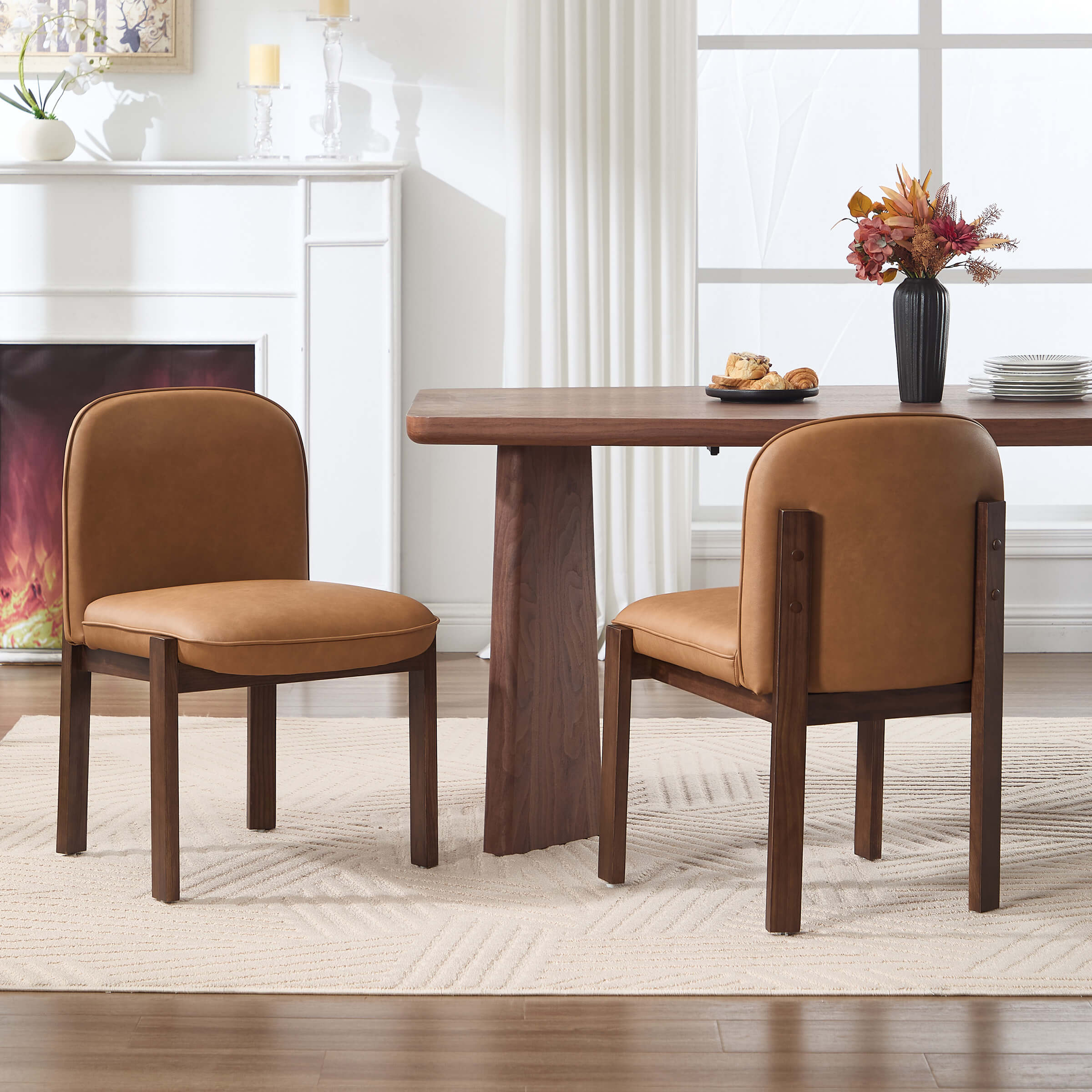 Wooden Dining Chairs Set of 2 - 8401DC - Image 2