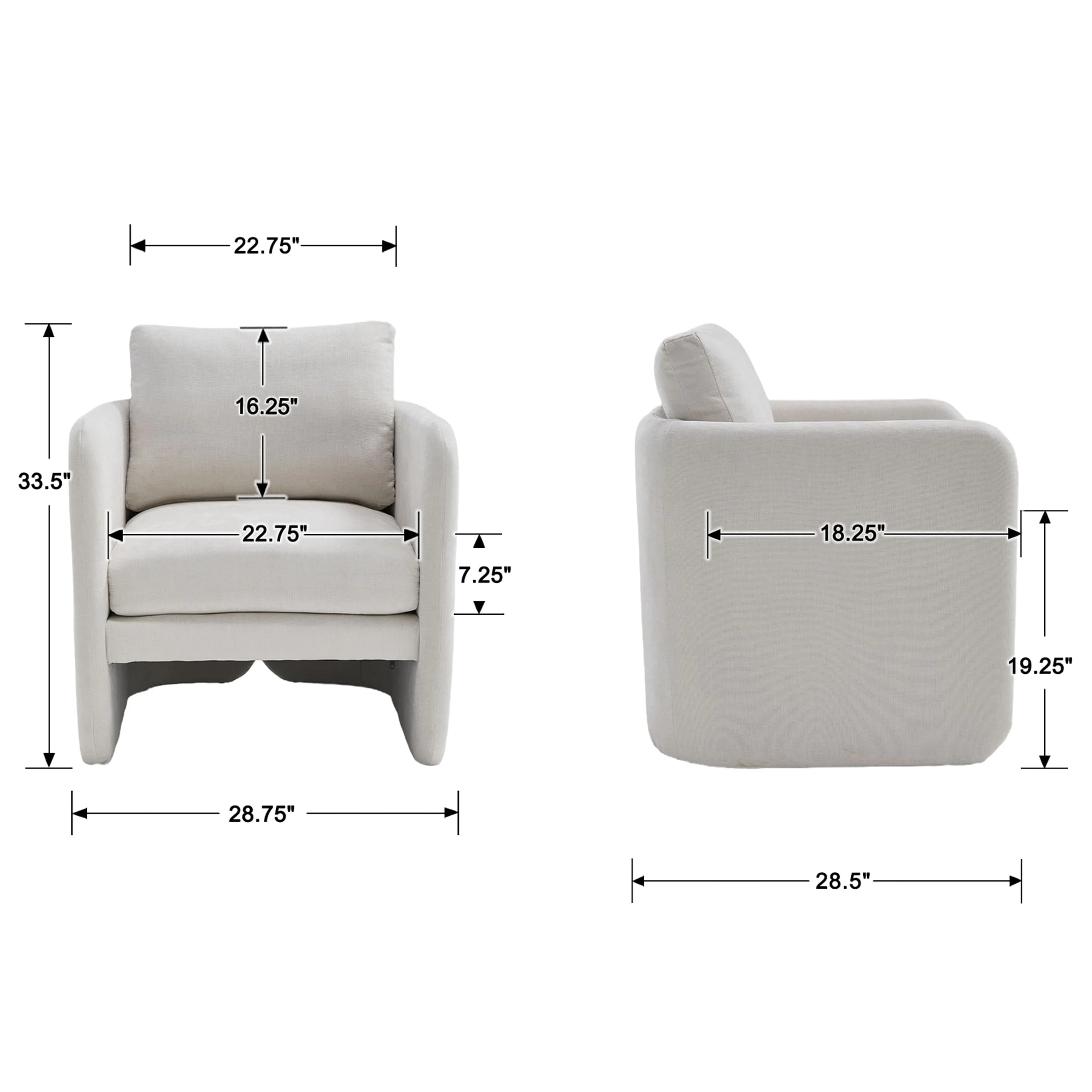 Comfy Living Room Chair with Arm - 1040AC - Image 24