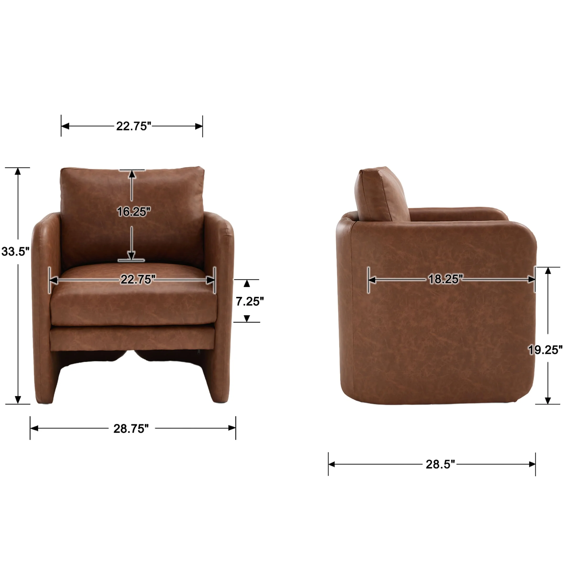 Comfy Living Room Chair with Arm - 1040AC - Image 8