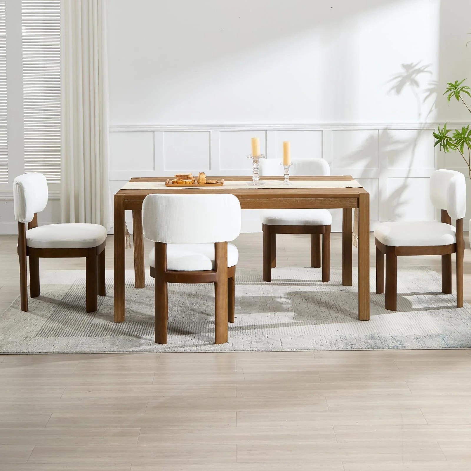 Curved Backrest Dining Room Chairs Set of 2 - 10086DC - Image 10