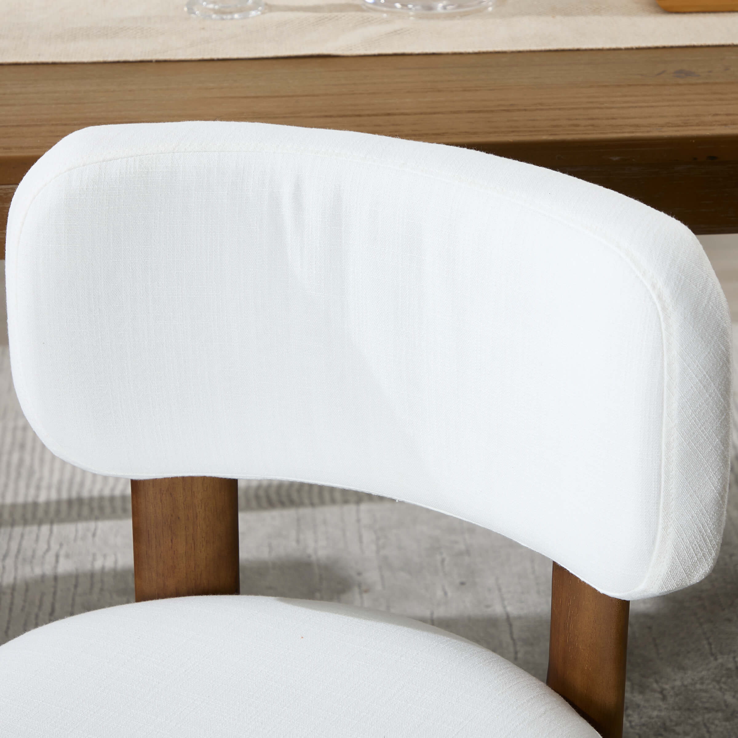 Curved Backrest Dining Room Chairs Set of 2 - 10086DC - Image 11