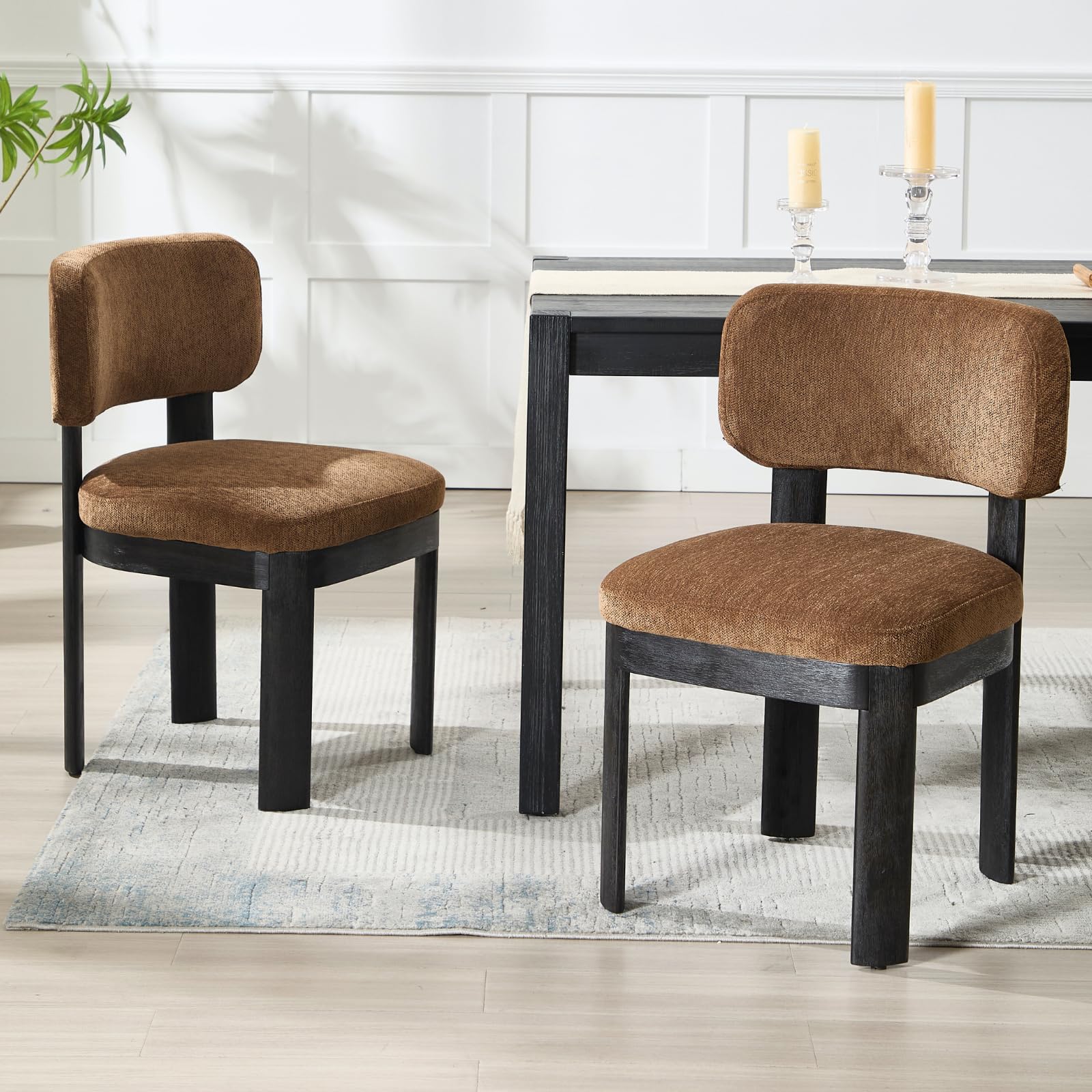 Curved Backrest Dining Room Chairs Set of 2 - 10086DC - Image 14