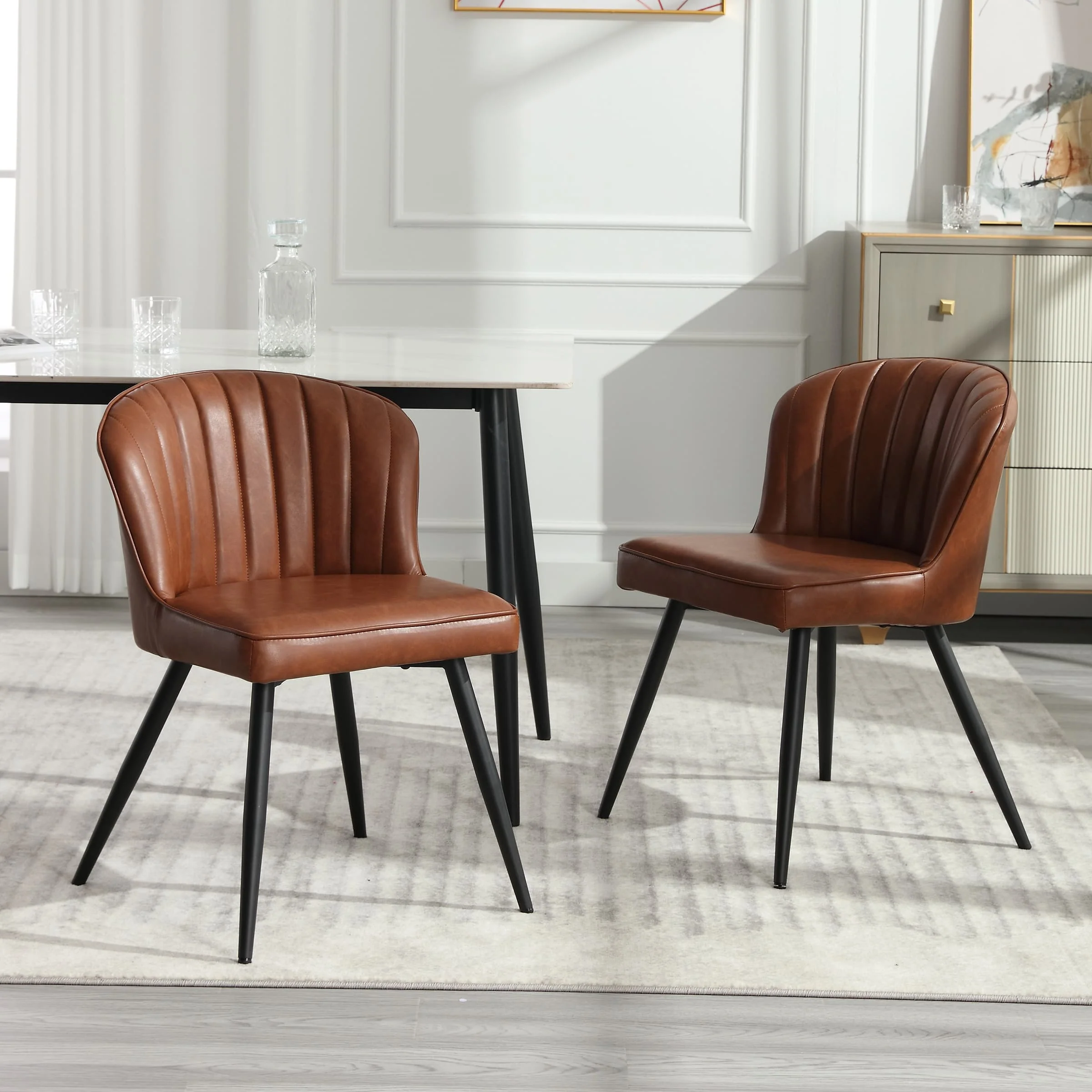 Dining Chairs with Metal Legs Set of 2 - 8696DC - Image 10