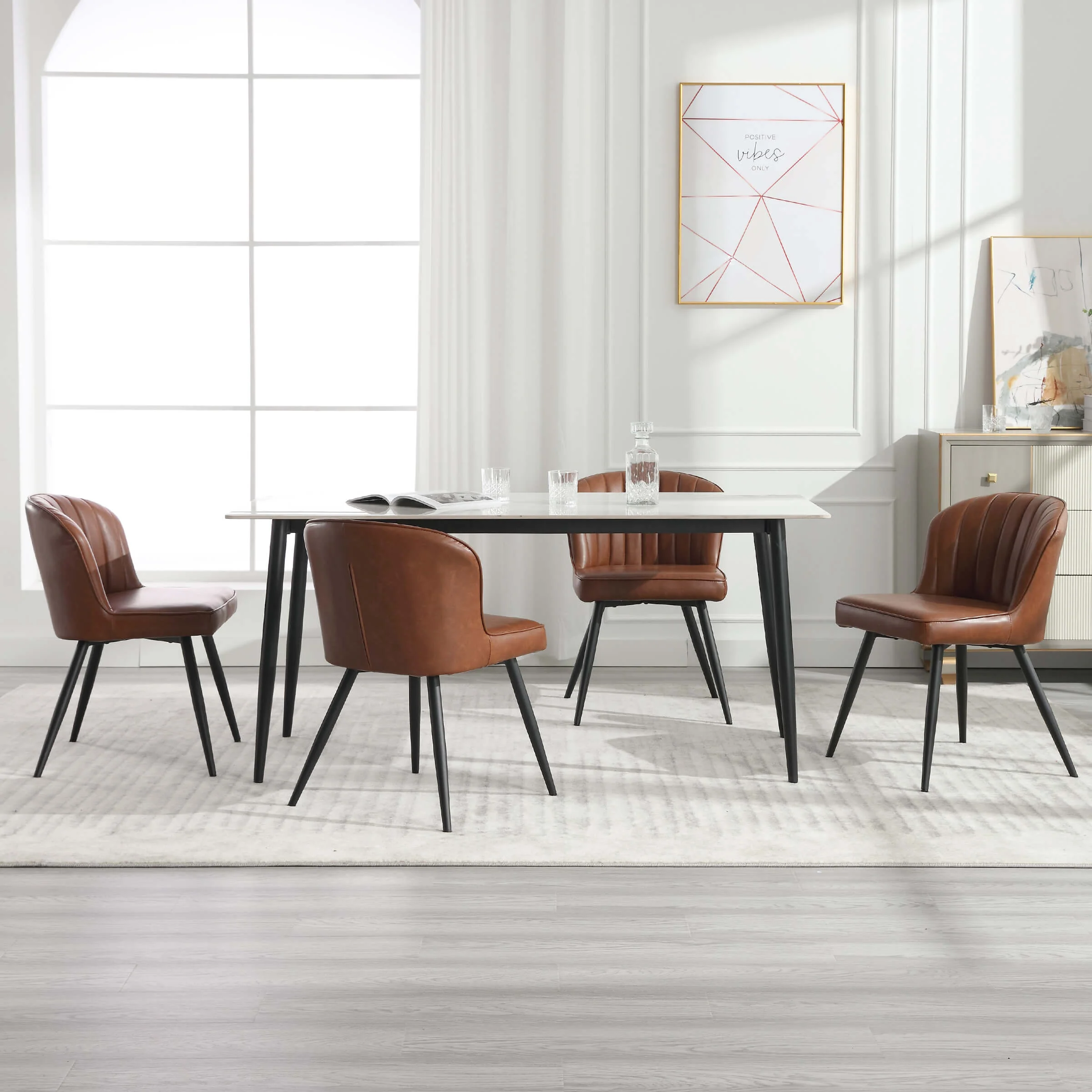 Dining Chairs with Metal Legs Set of 2 - 8696DC - Image 13