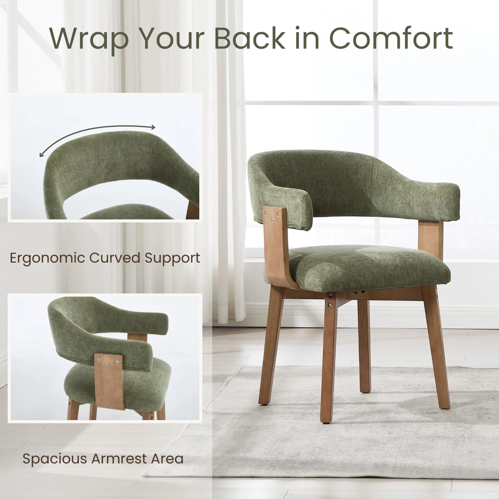 Barrel Dining Chairs Set of 2 - 10075DC - Image 12