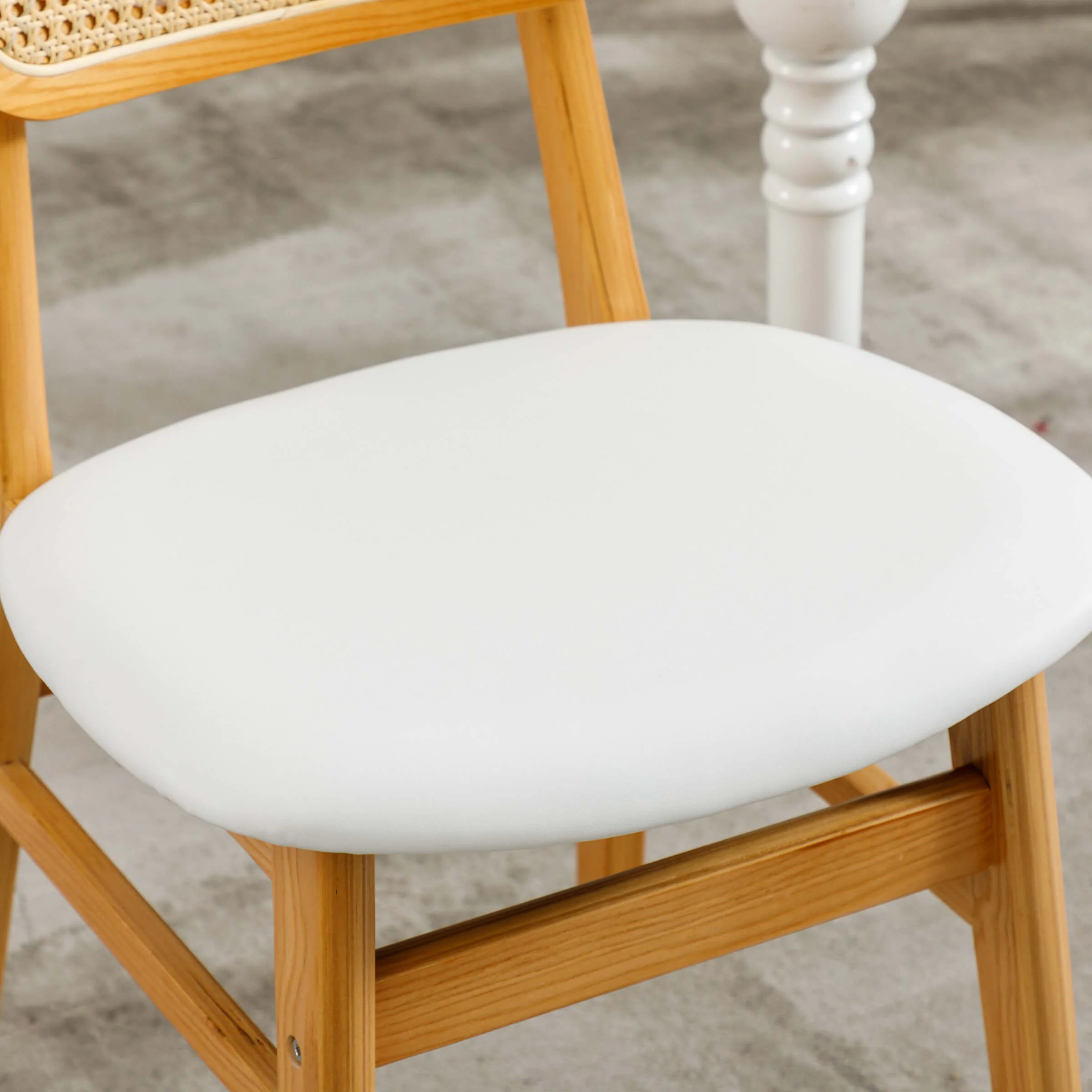 Farmhouse Cane Back Dining Chairs Set of 2 - 8009DC - Image 42