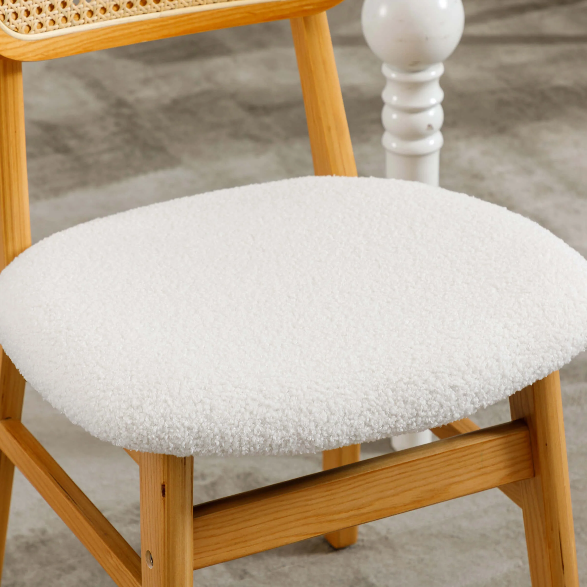 Farmhouse Cane Back Dining Chairs Set of 2 - 8009DC - Image 59
