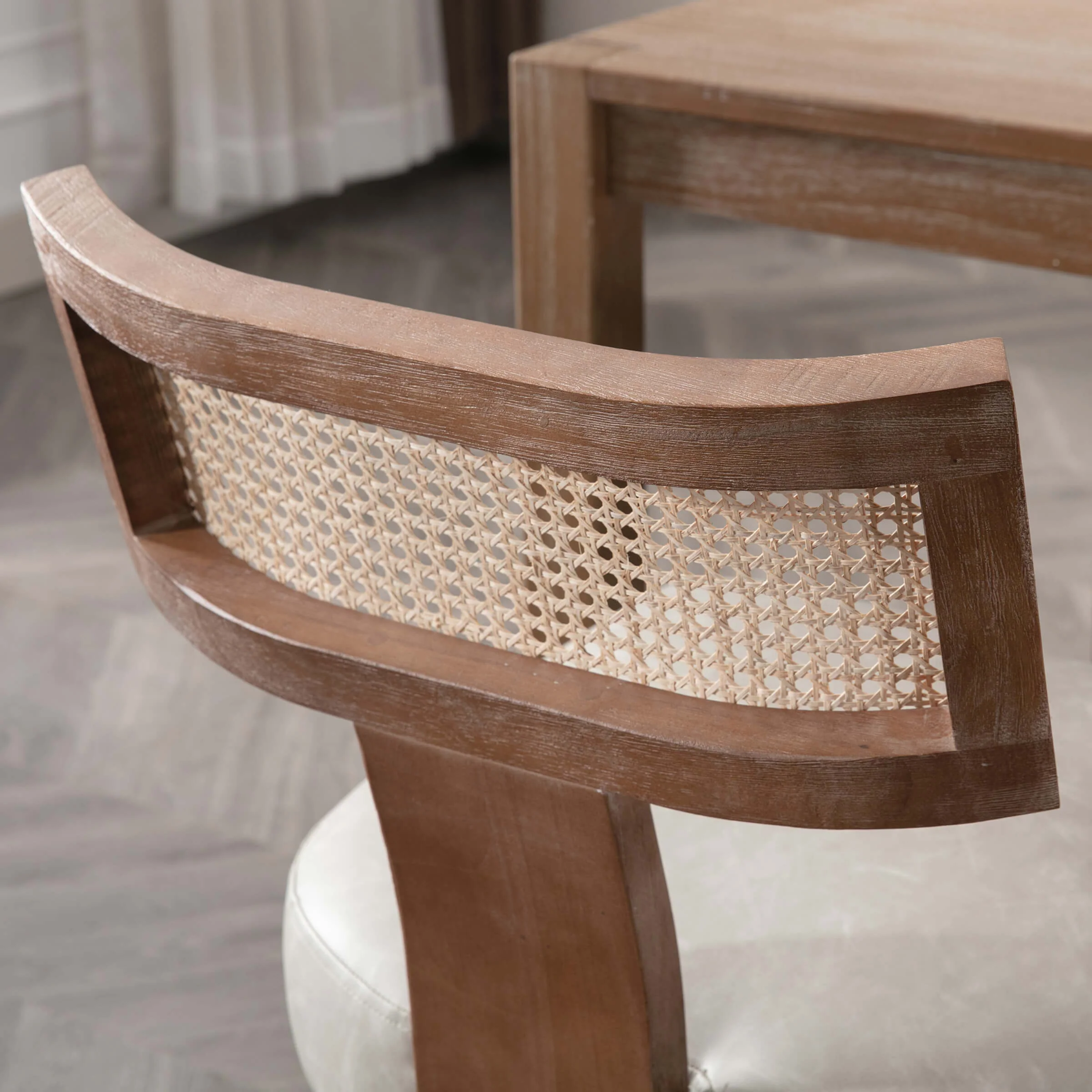 Farmhouse Rattan Back Dining Chairs Set of 2 - 1918DC - Image 42