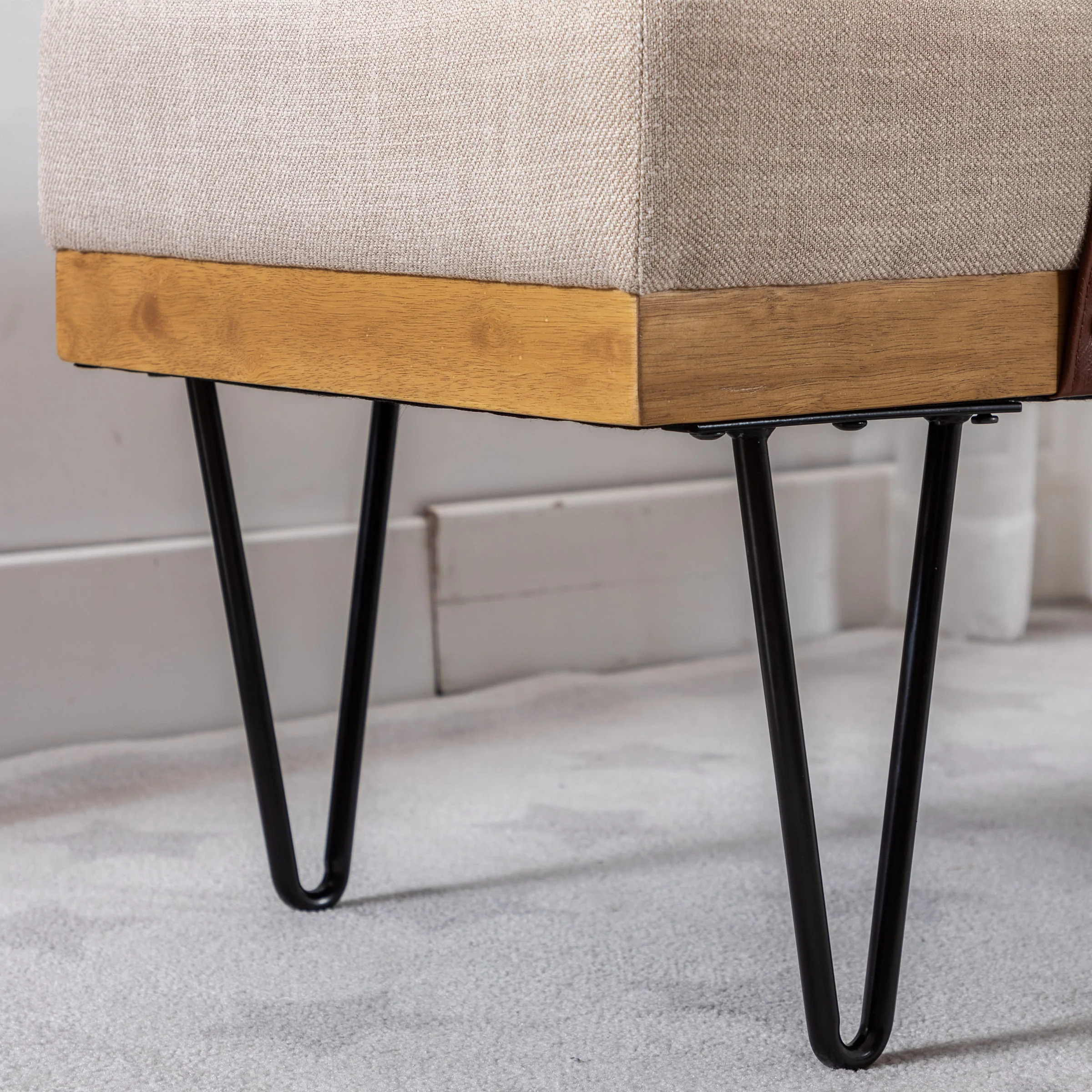 Industrial Modern Rectangle Bench - 2304BH - Image 15