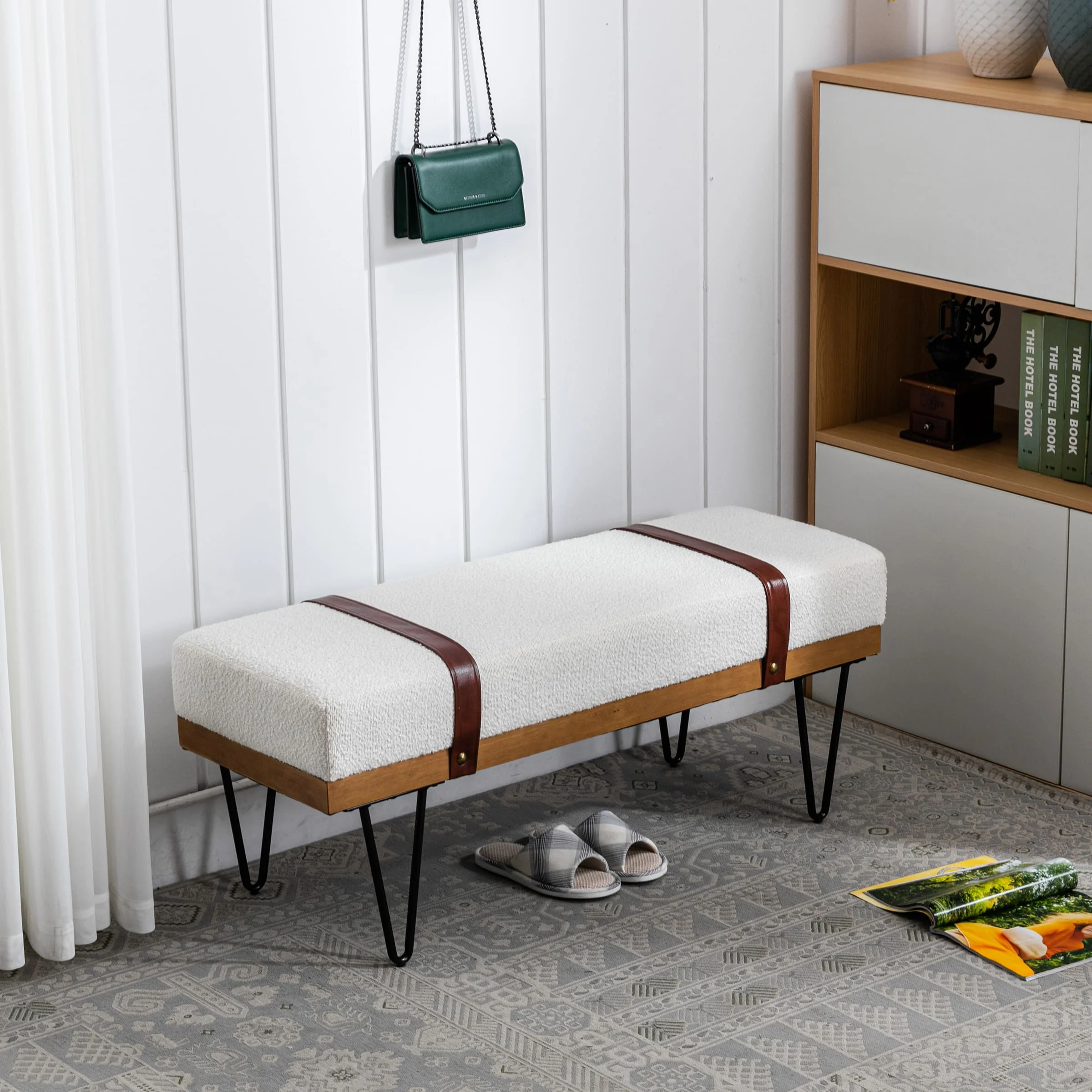 Industrial Modern Rectangle Bench - 2304BH - Image 19