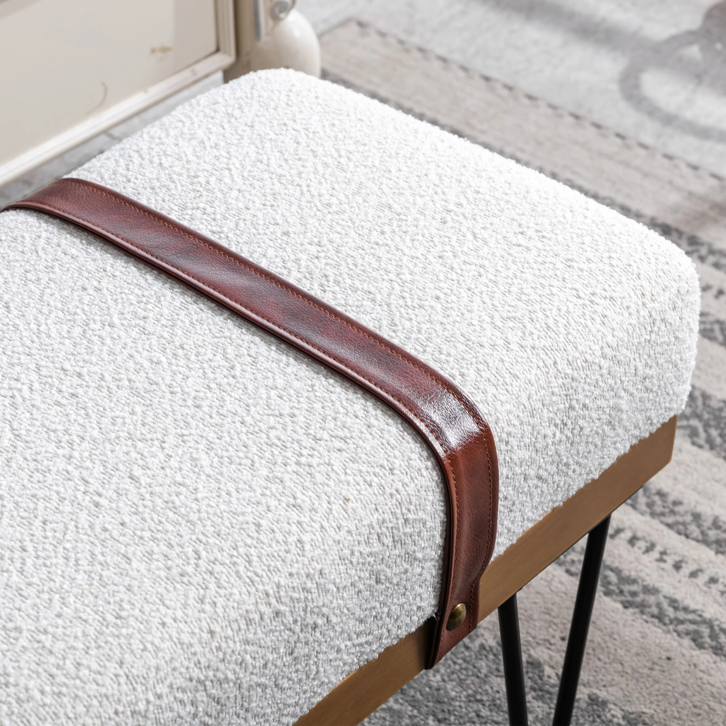 Industrial Modern Rectangle Bench - 2304BH - Image 22