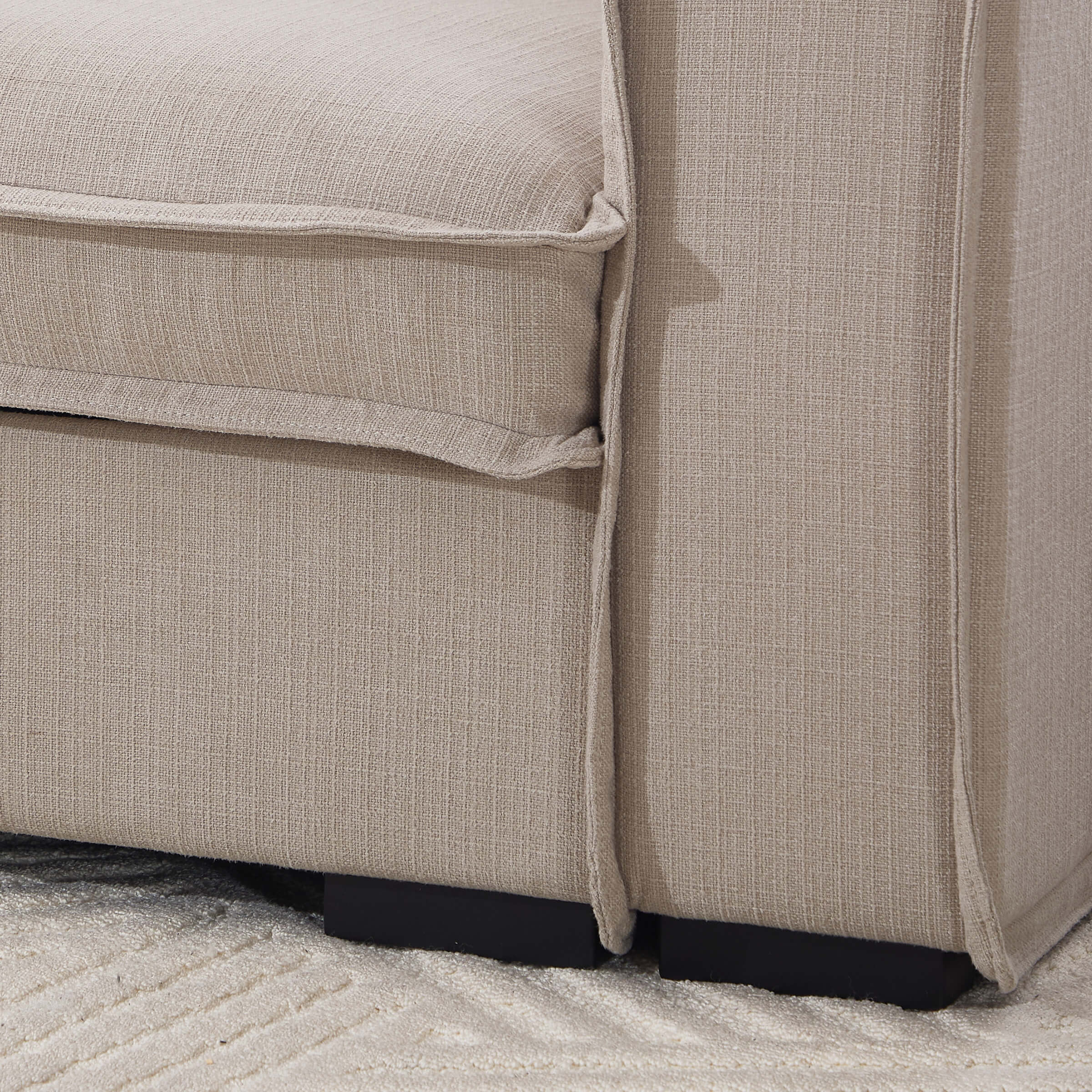 EALSON Linen Fabric Upholstered Cloud Couches Mid Century Sofa - 1089SF - Image 34