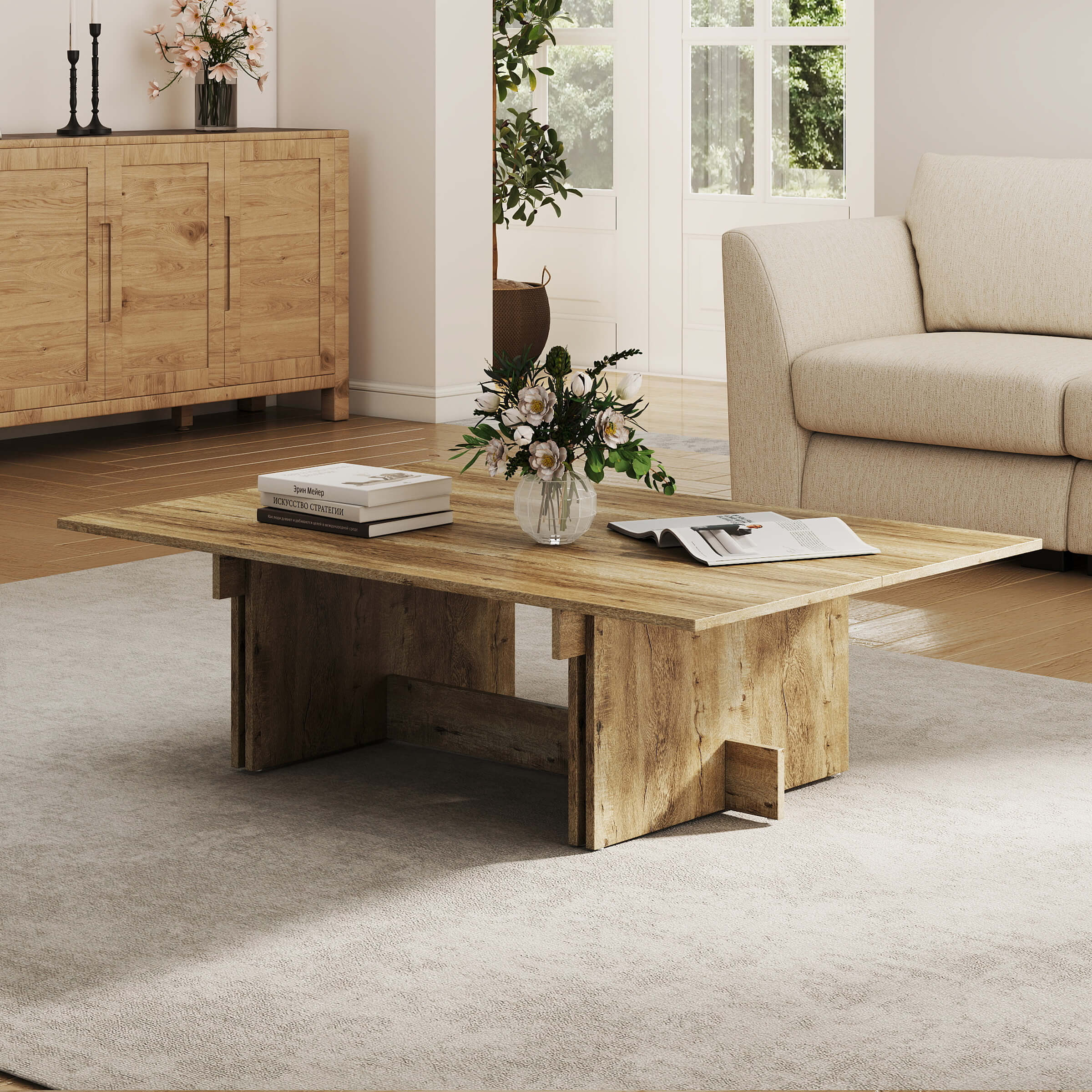 Mid Century Wood Coffee Table - 10225CT - Image 10