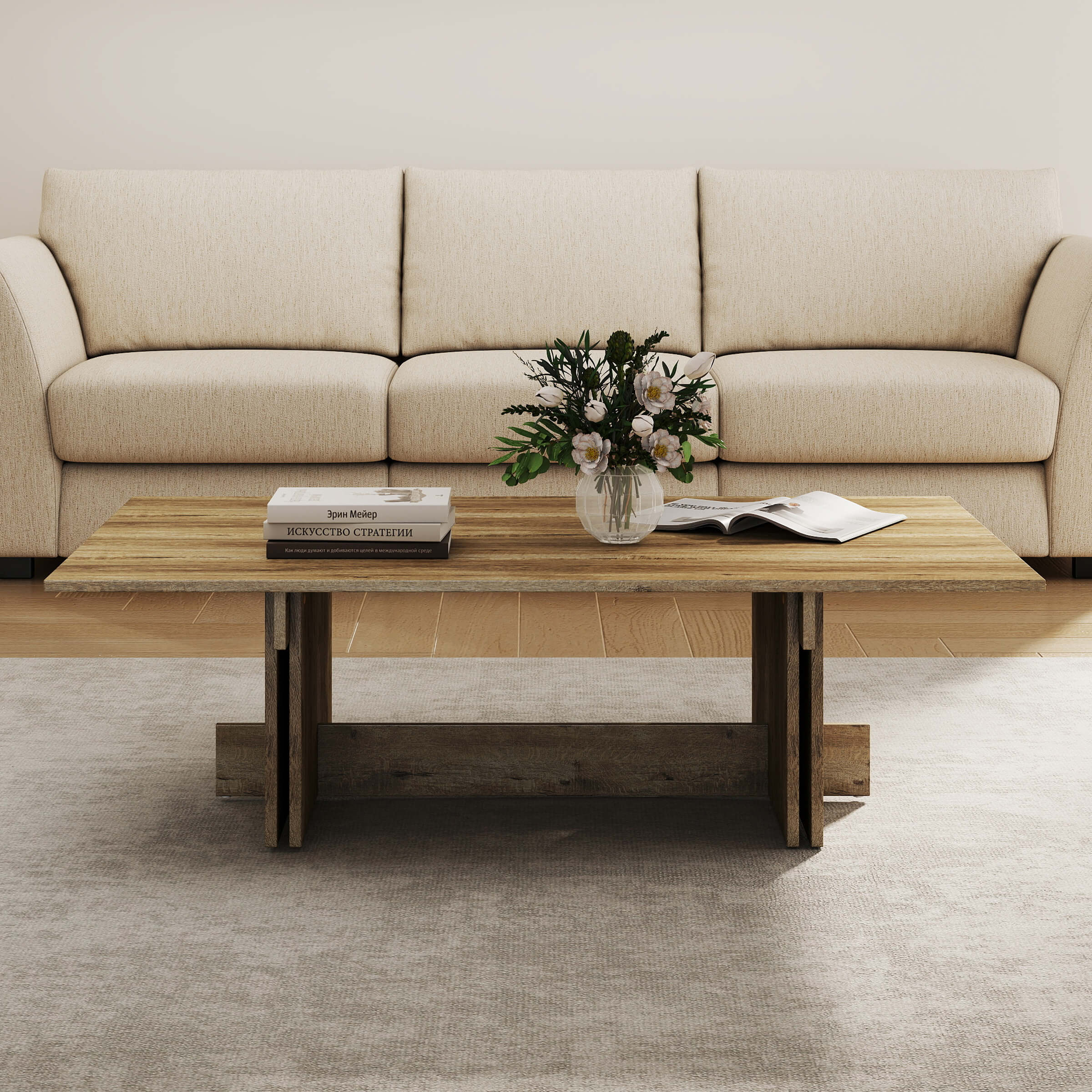 Mid Century Wood Coffee Table - 10225CT - Image 11