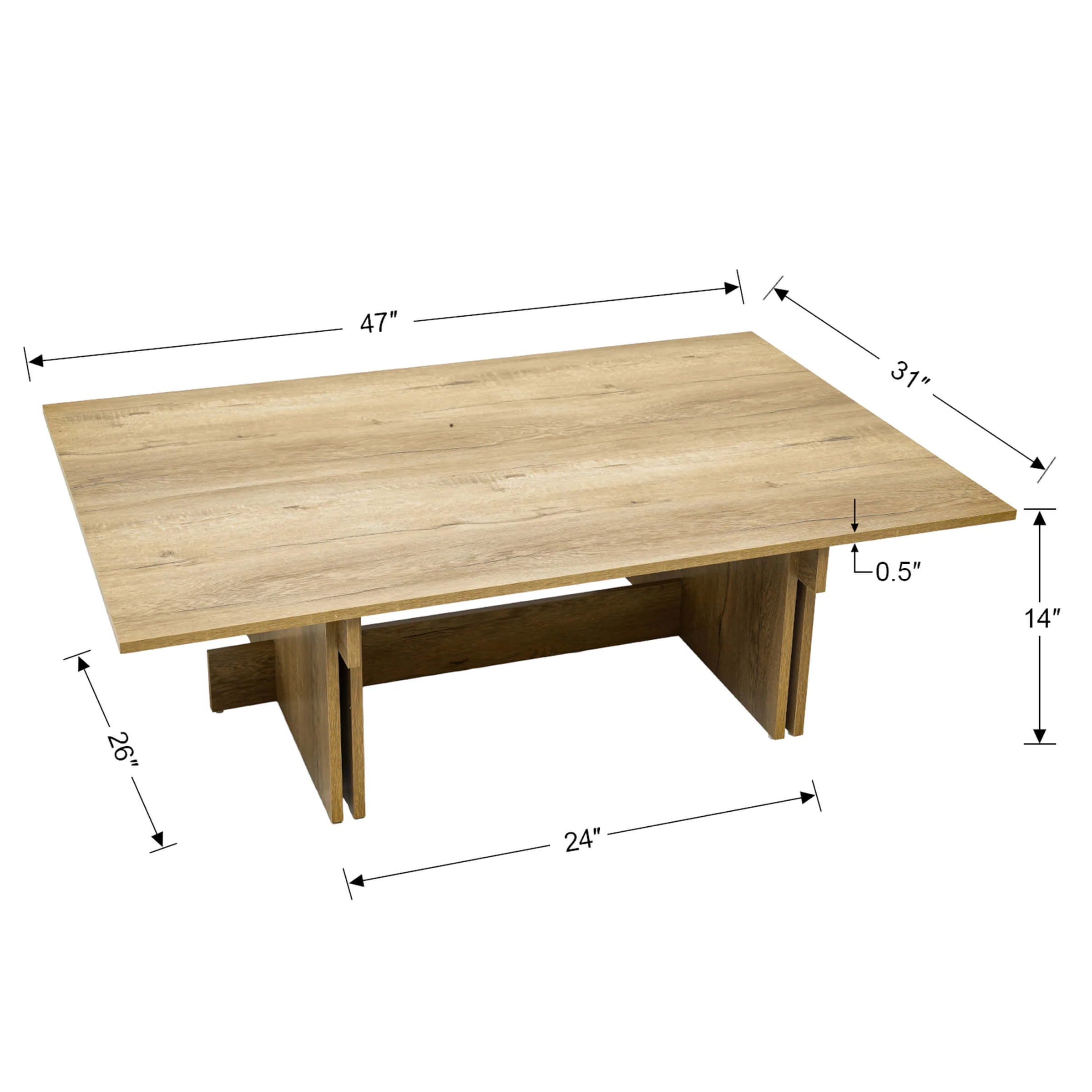 Mid Century Wood Coffee Table - 10225CT - Image 17