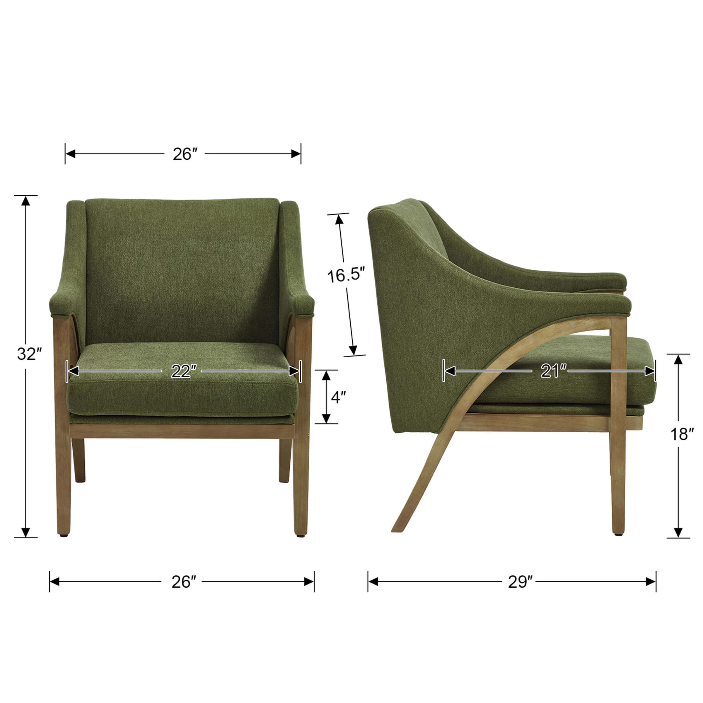 Modern Comfy Living Room Chair 1 PCS - 30056AC - Image 14