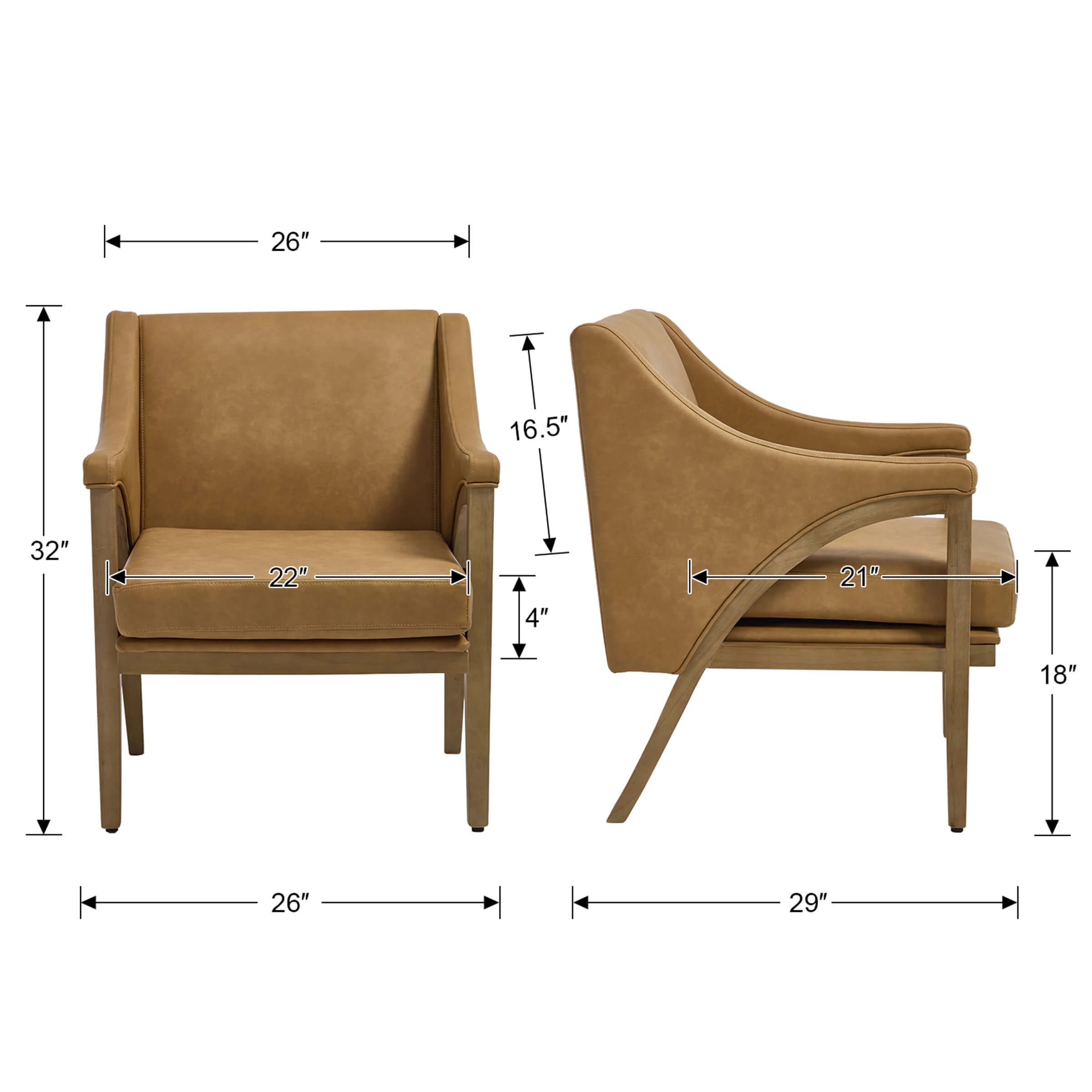 Modern Comfy Living Room Chair 1 PCS - 30056AC - Image 21