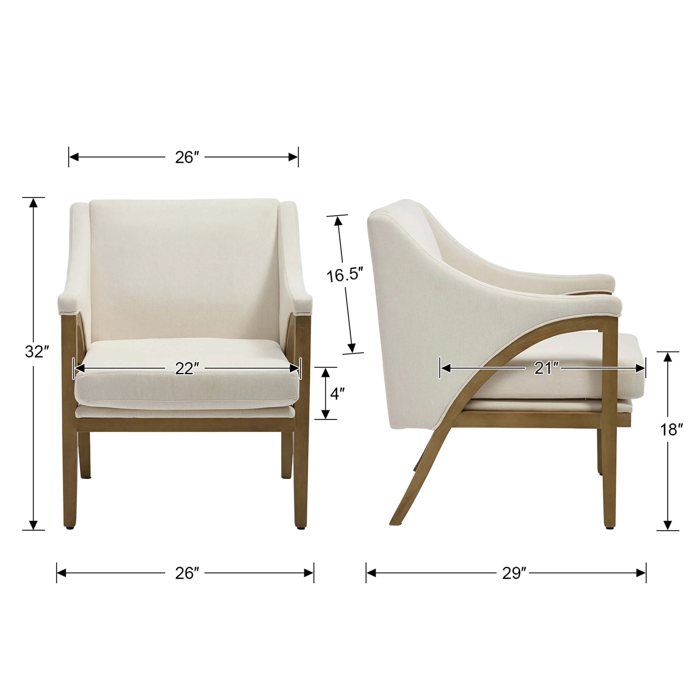 Modern Comfy Living Room Chair 1 PCS - 30056AC - Image 7