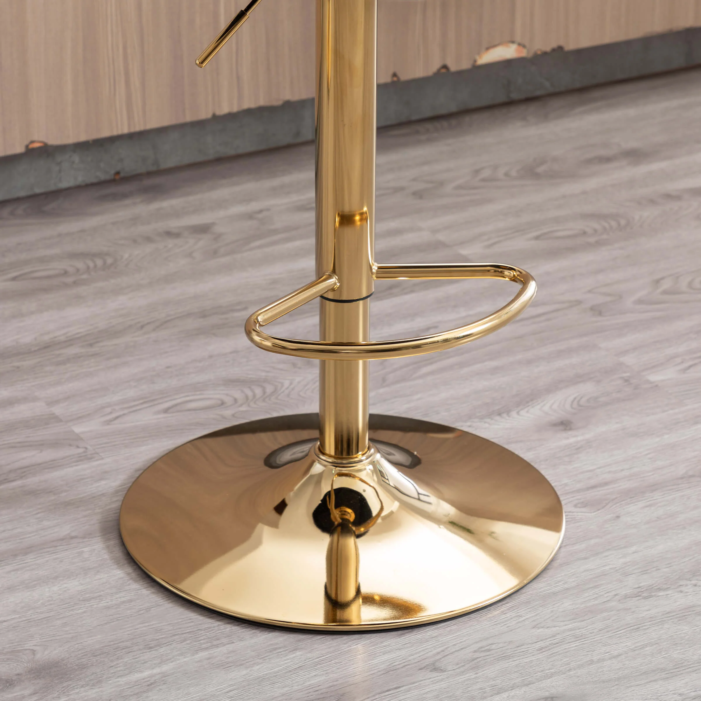 Modern Adjustable Swivel Bar Stools Set of 2 - 9022AB - Image 17