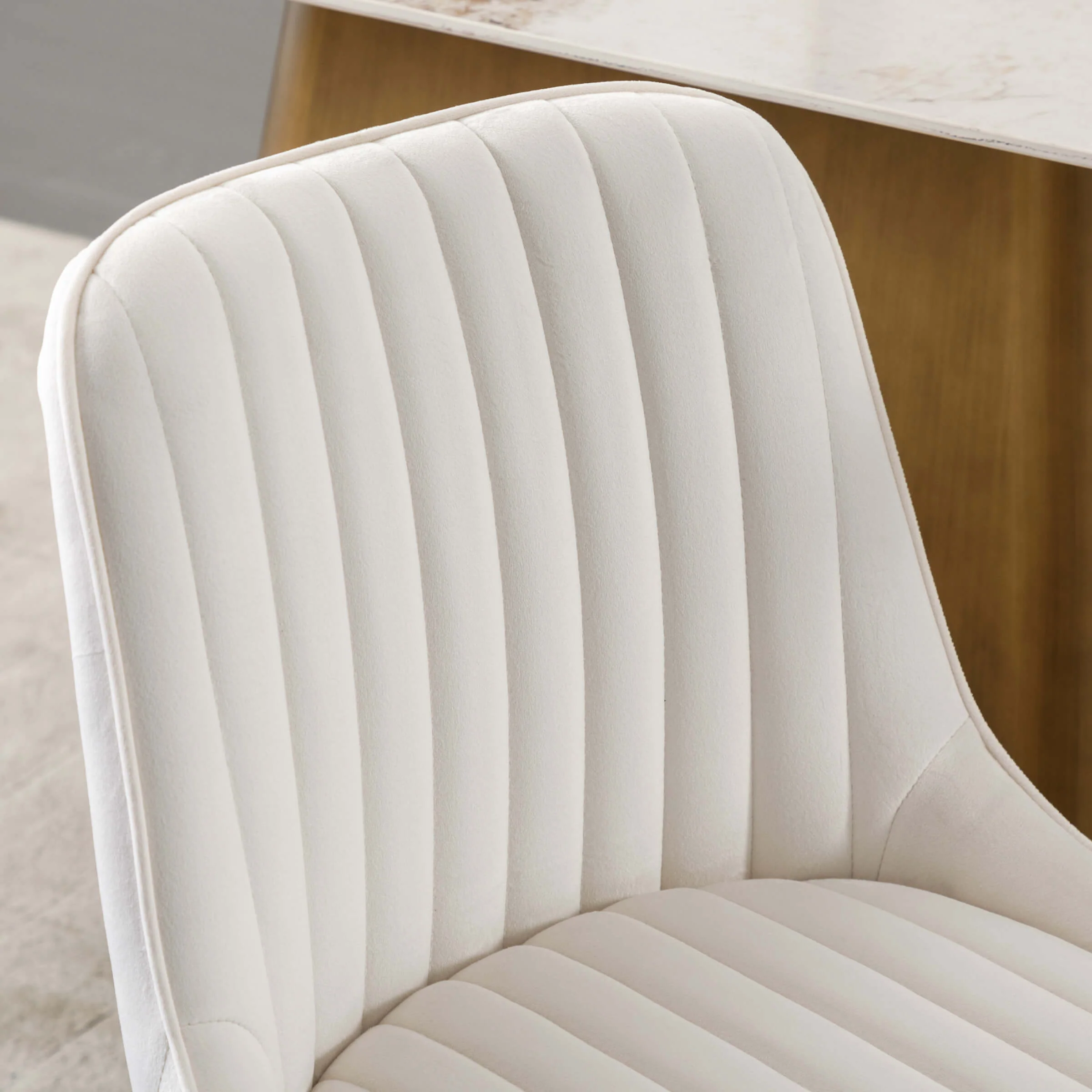 Armless Dining Chairs With Gold Legs Set of 2 - 9043DC - Image 12