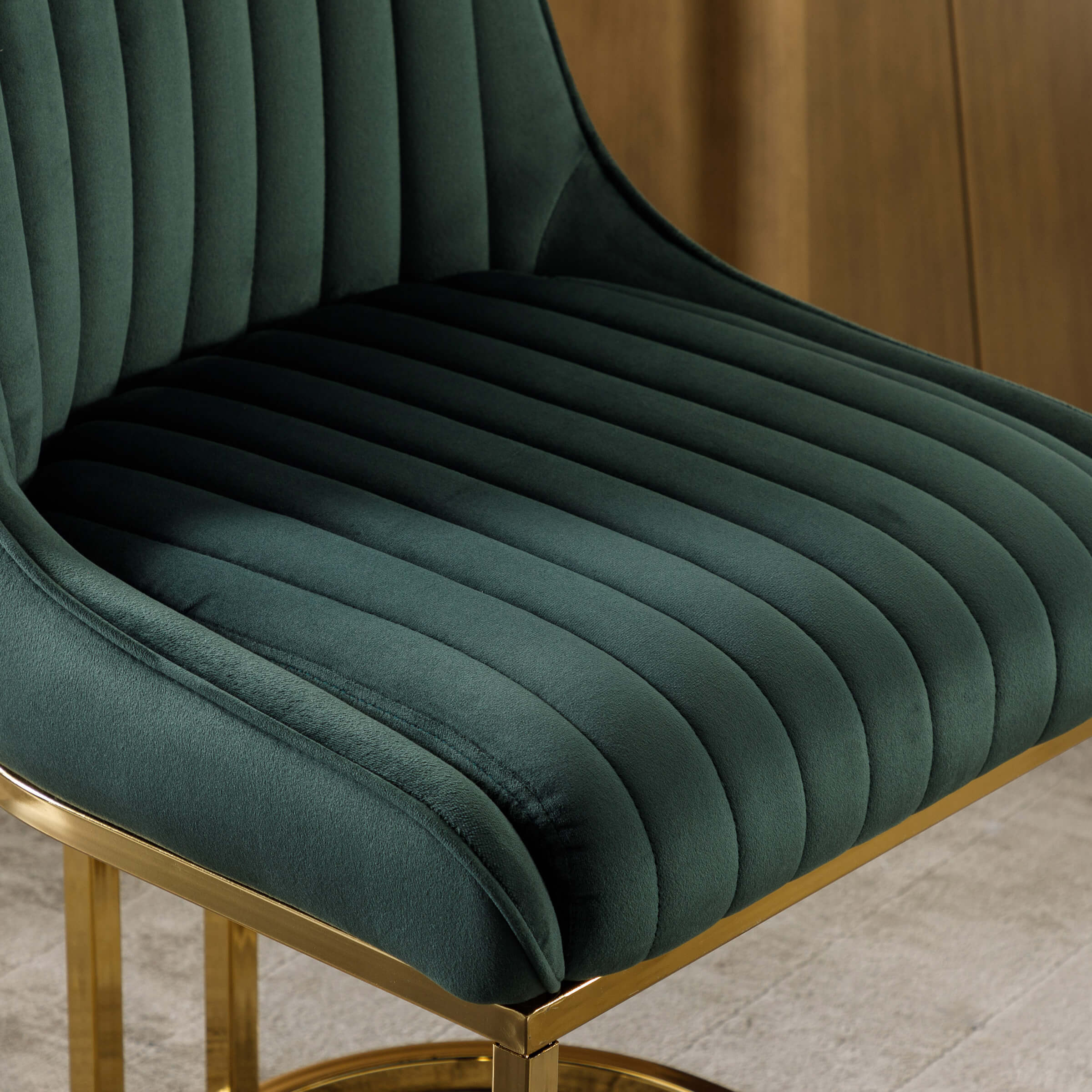 Armless Dining Chairs With Gold Legs Set of 2 - 9043DC - Image 27