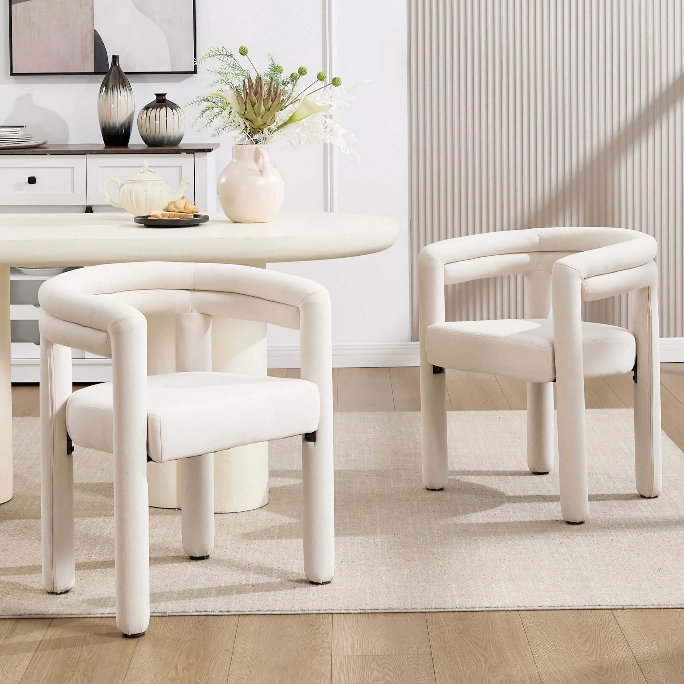 Modern Barrel Dining Chairs Set - 53040DC - Image 18