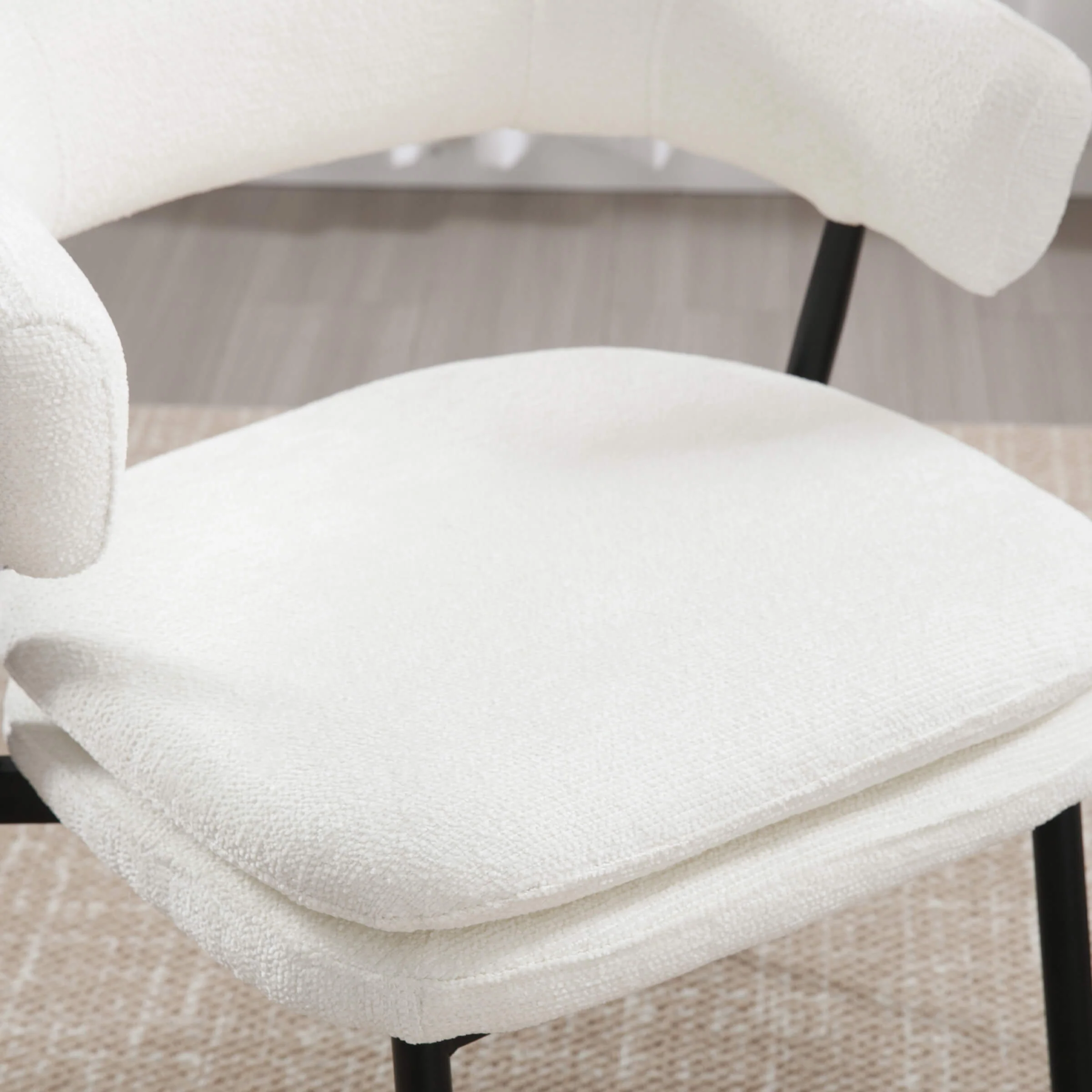 Modern Curved Open Back Dining Chairs Set of 2 - 23112DC - Image 13