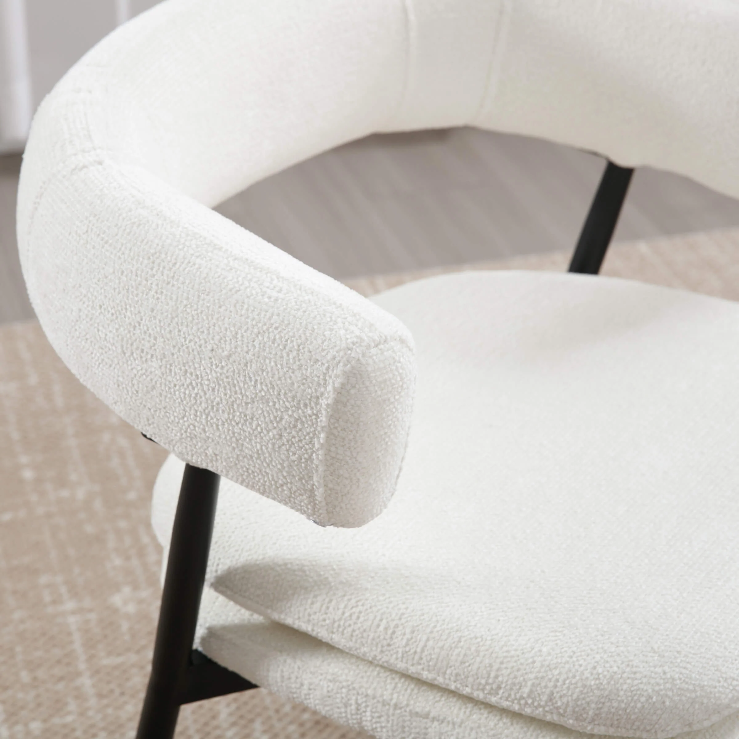 Modern Curved Open Back Dining Chairs Set of 2 - 23112DC - Image 14