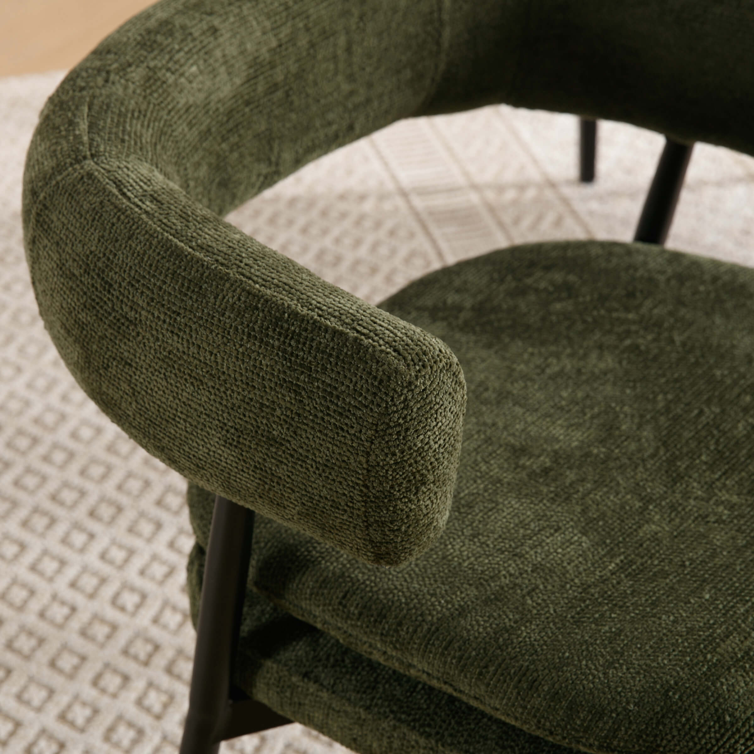 Modern Curved Open Back Dining Chairs Set of 2 - 23112DC - Image 20