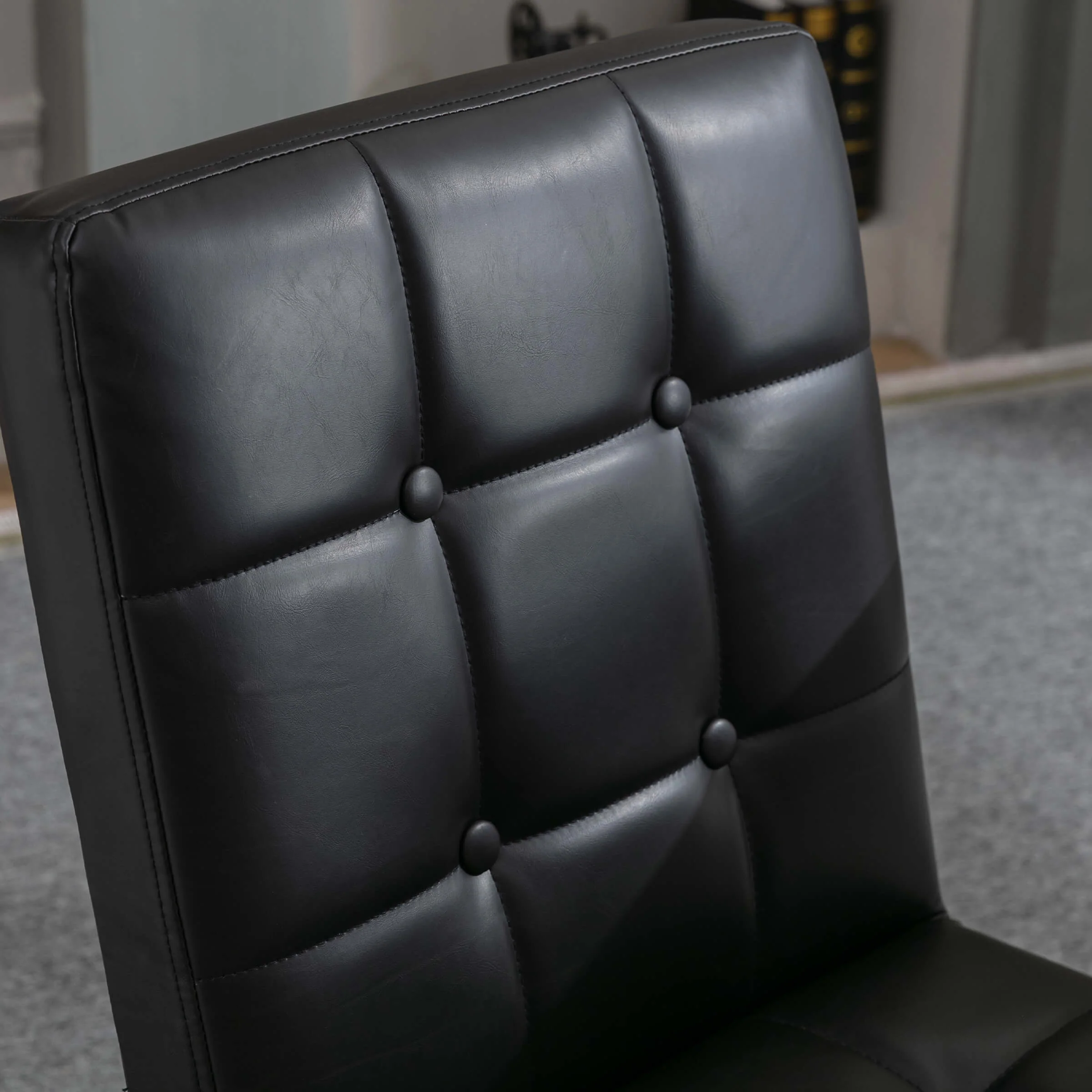 Modern Leather Tufted Dining Chairs Set of 2 - 3074DC - Image 12