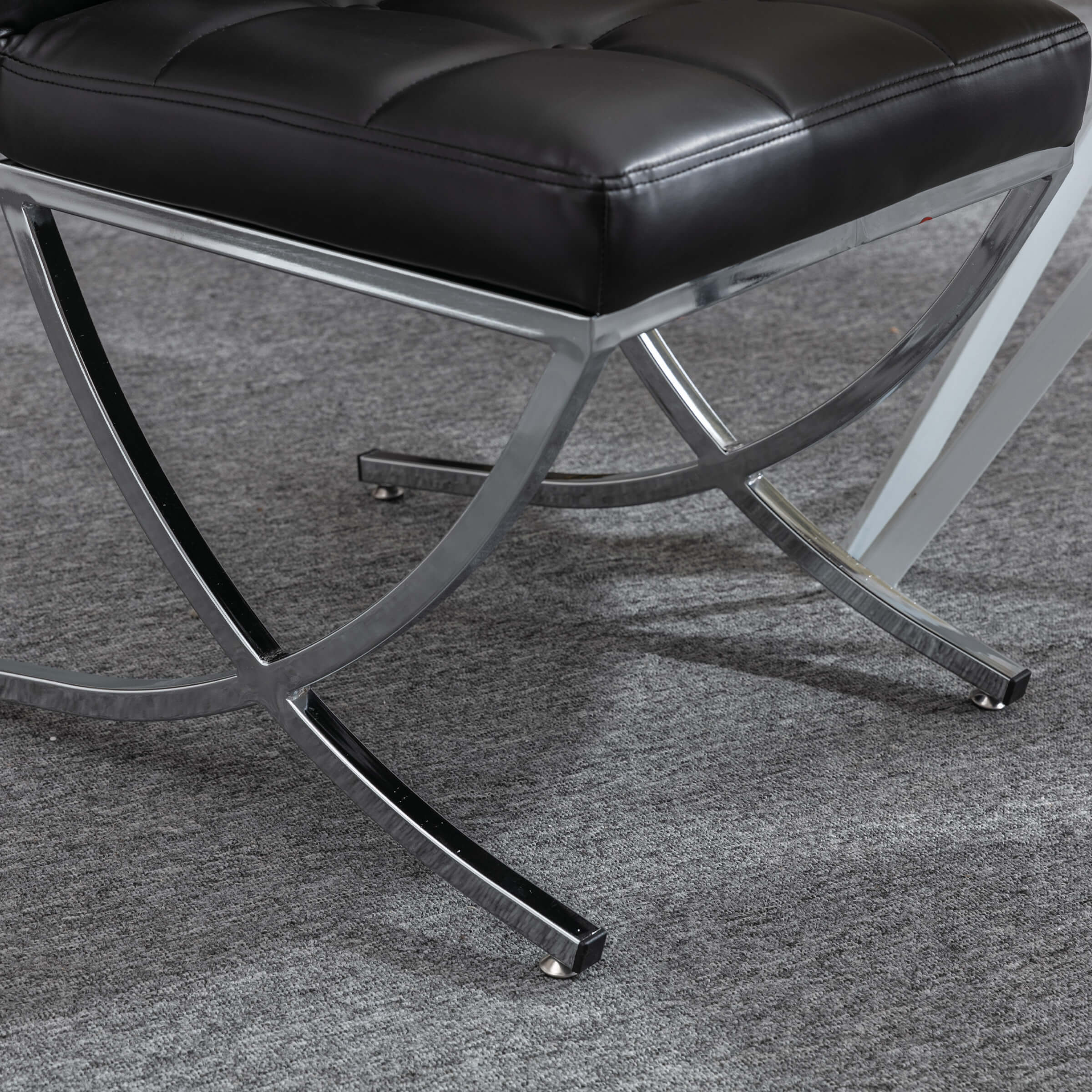 Modern Leather Tufted Dining Chairs Set of 2 - 3074DC - Image 14