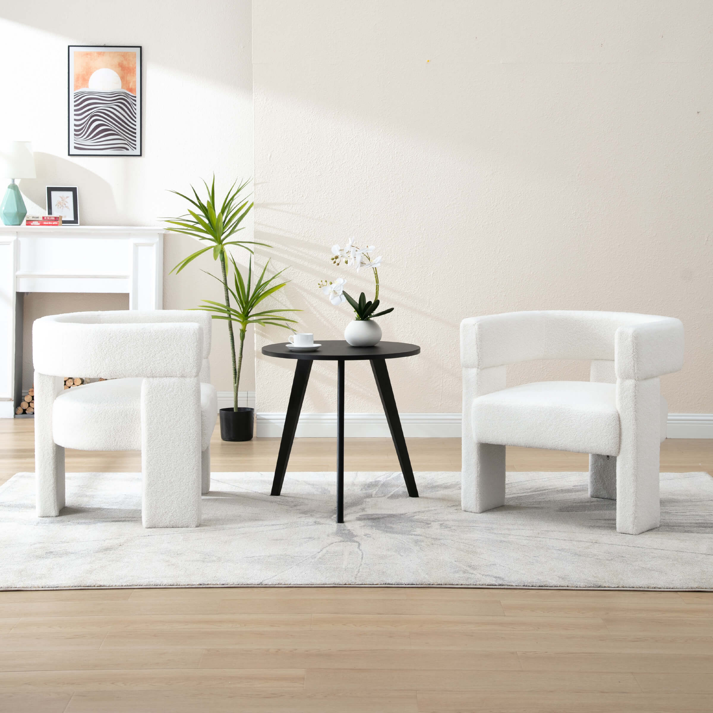 Modern Open Back Barrel Accent Chair 1 PCS - 7030AC - Image 10