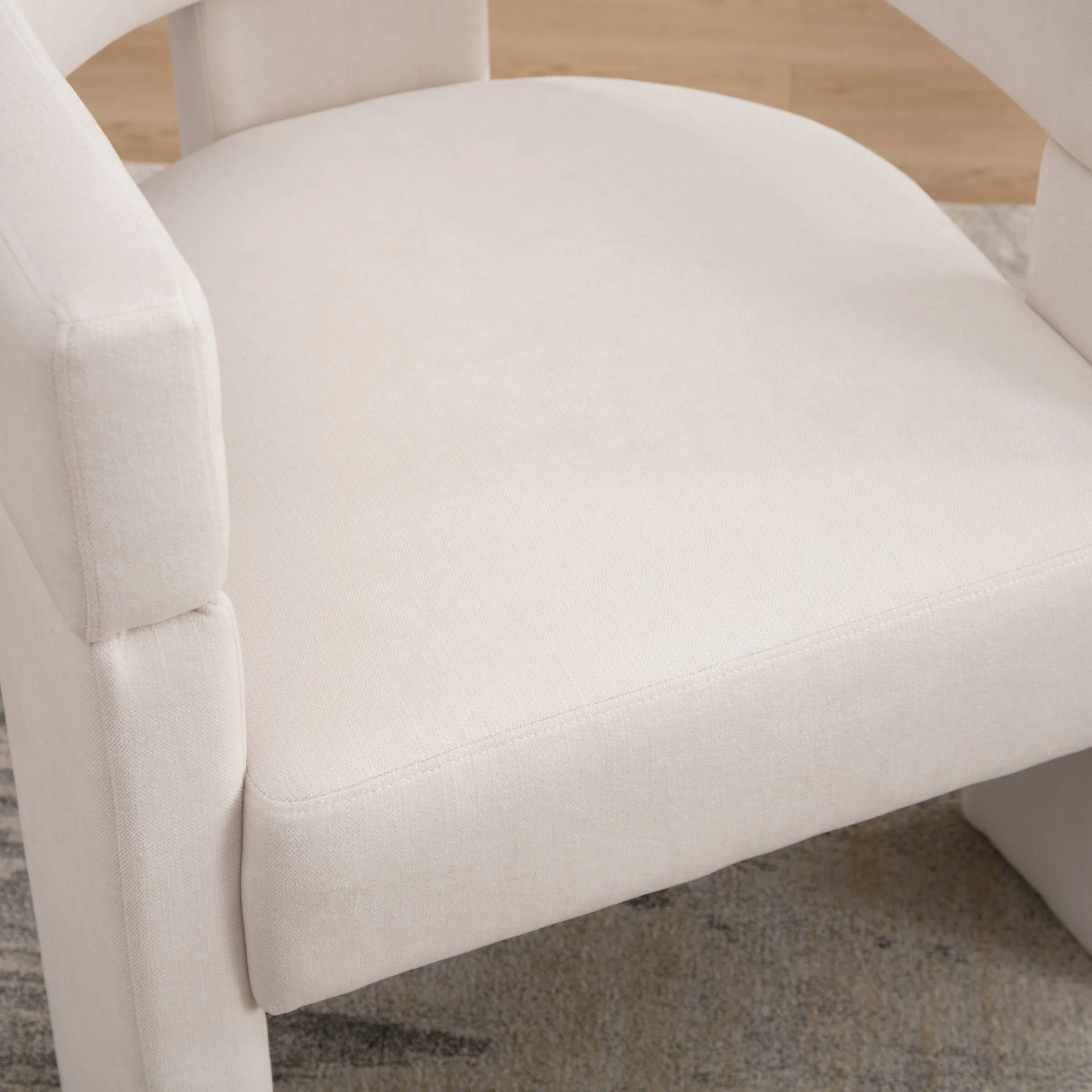 Modern Open Back Barrel Accent Chair 1 PCS - 7030AC - Image 6