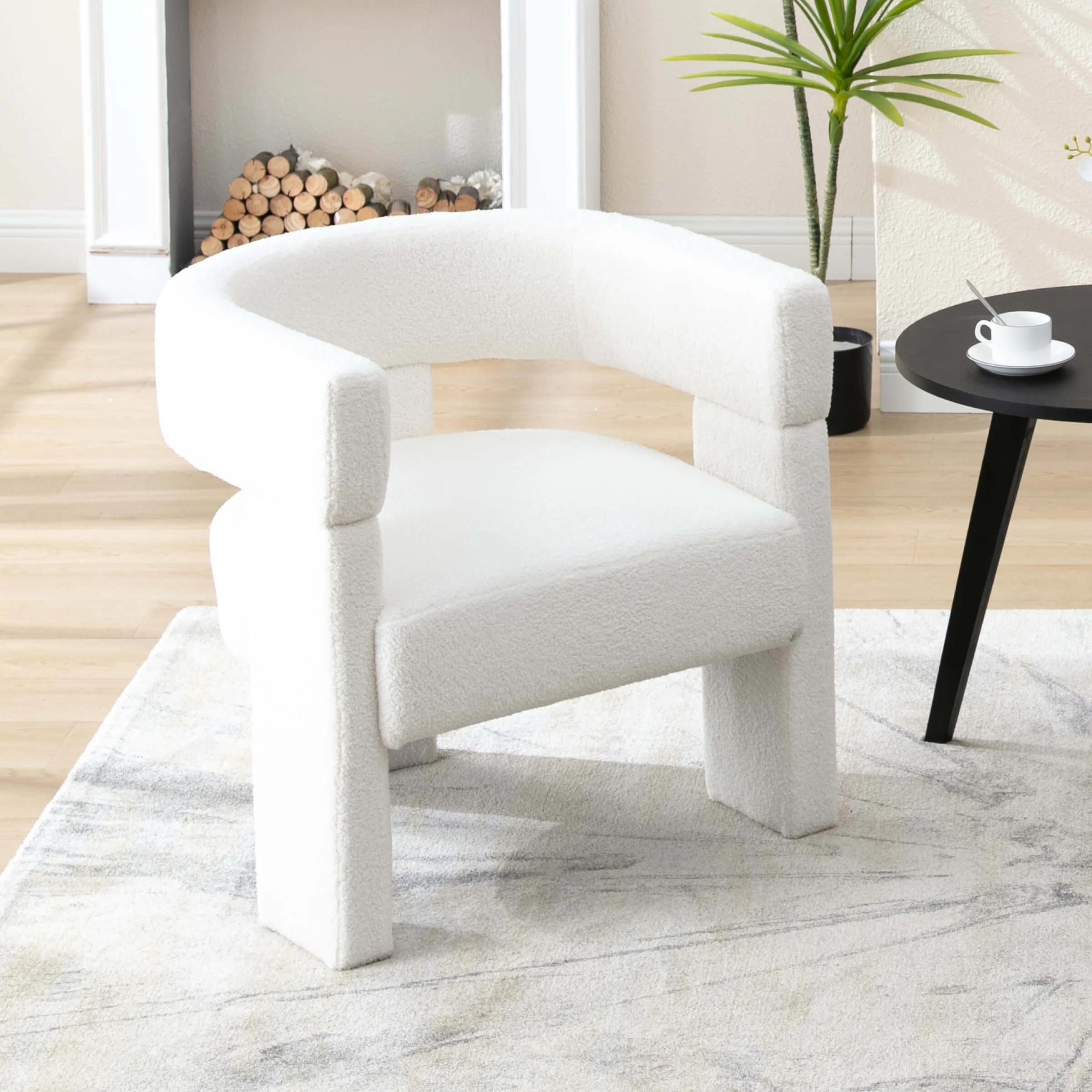 Modern Open Back Barrel Accent Chair 1 PCS - 7030AC - Image 8