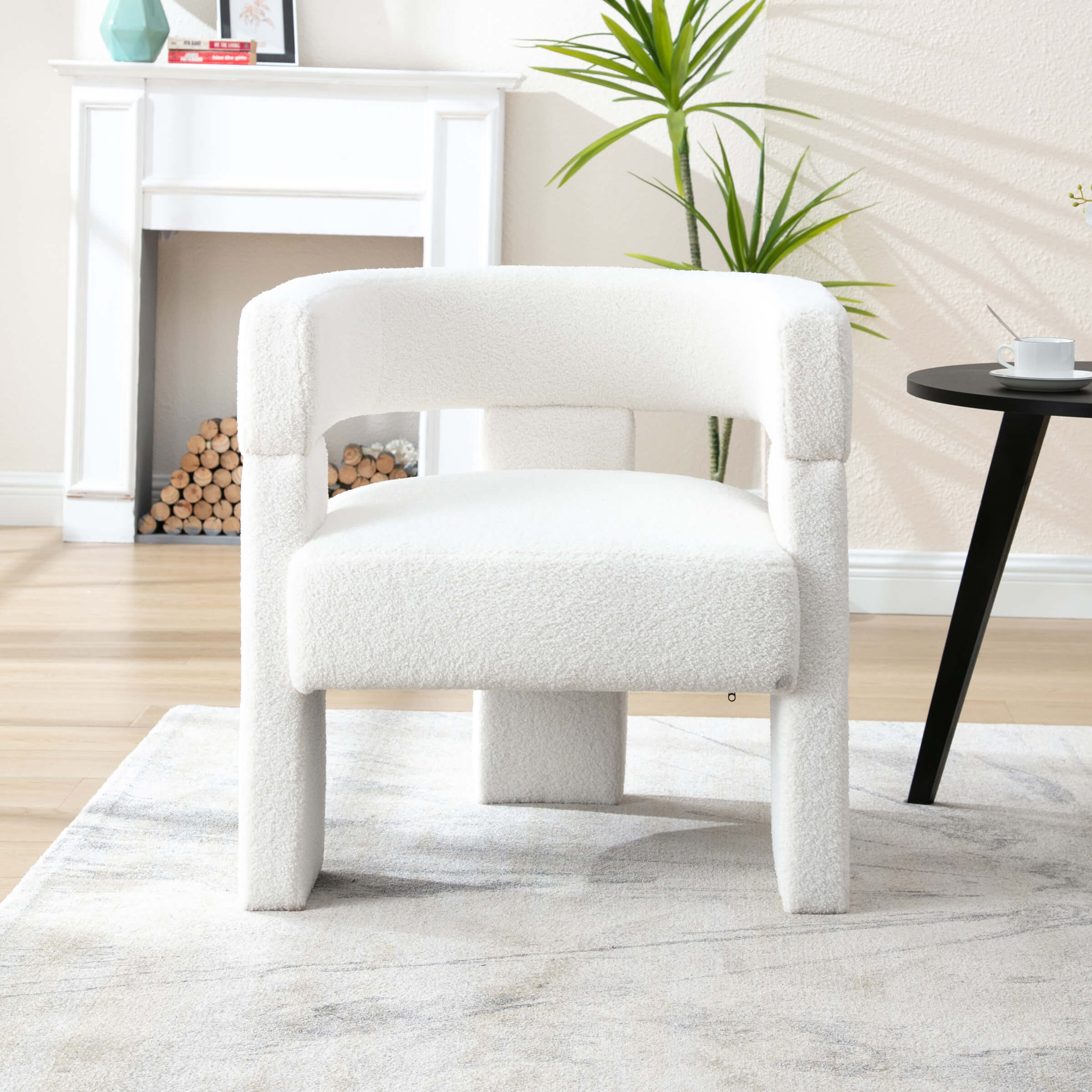 Modern Open Back Barrel Accent Chair 1 PCS - 7030AC - Image 9